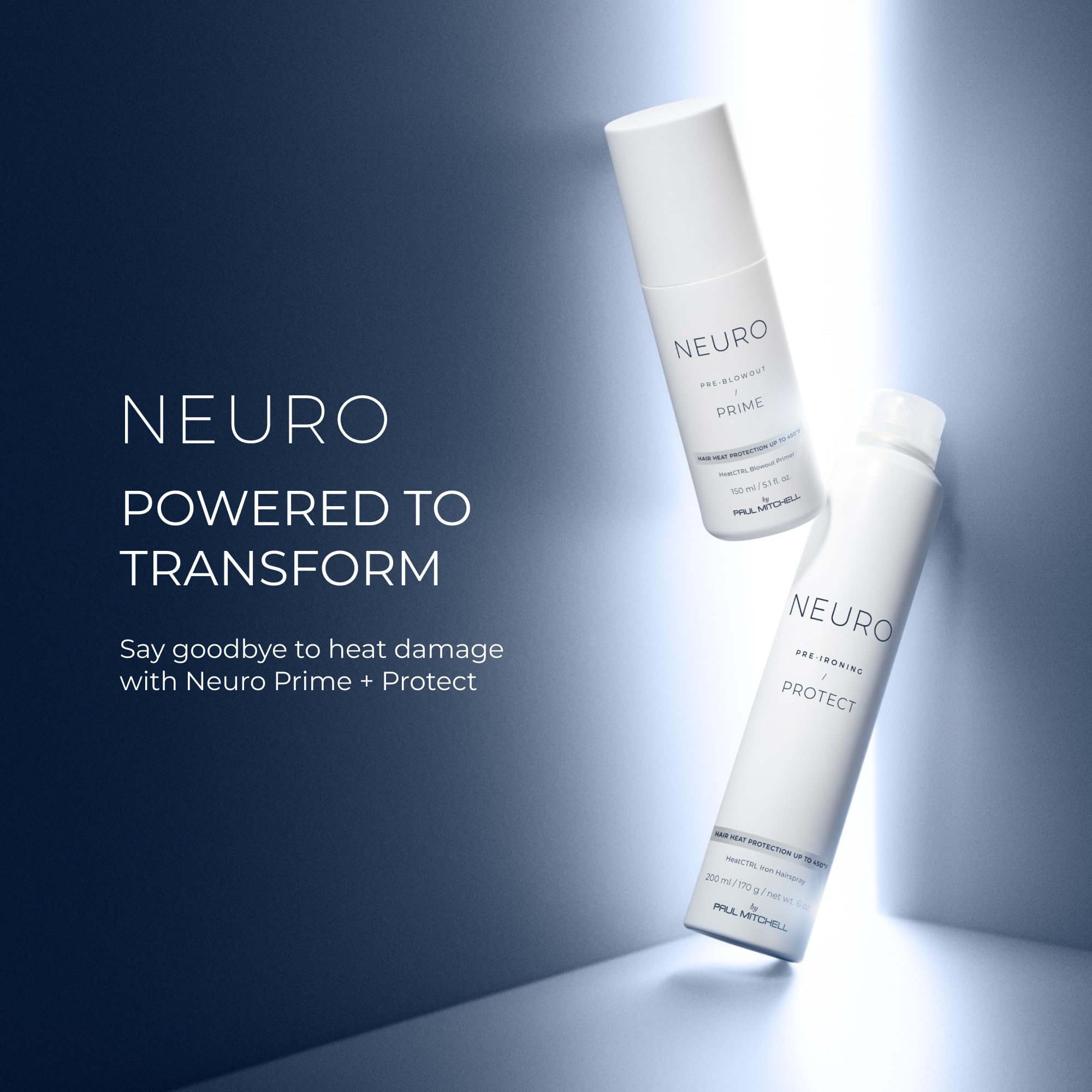 Neuro by Paul Mitchell Protect HeatCTRL Iron Hairspray | Heat Protection Up To 450°F