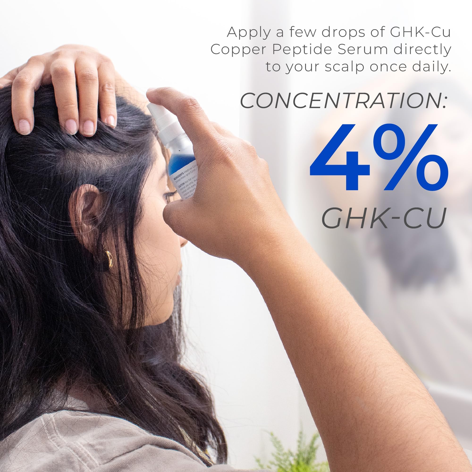 Neurogan GHK-Cu Copper Peptide Hair & Scalp Serum – 2400mg, 4% Copper, Water-Based, Made in USA