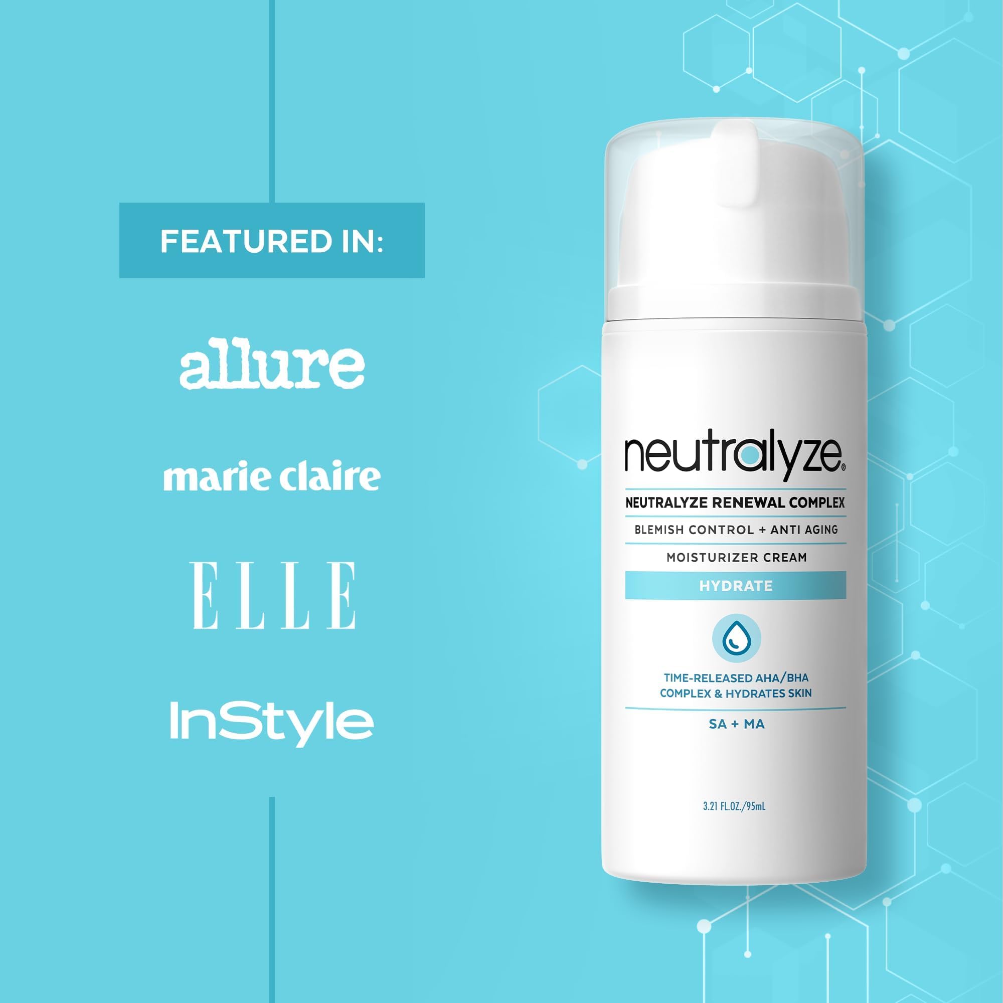 Neutralyze Renewal Complex Acne Moisturizer — Maximum Strength 2% Mandelic + 2% Salicylic, Time-Release