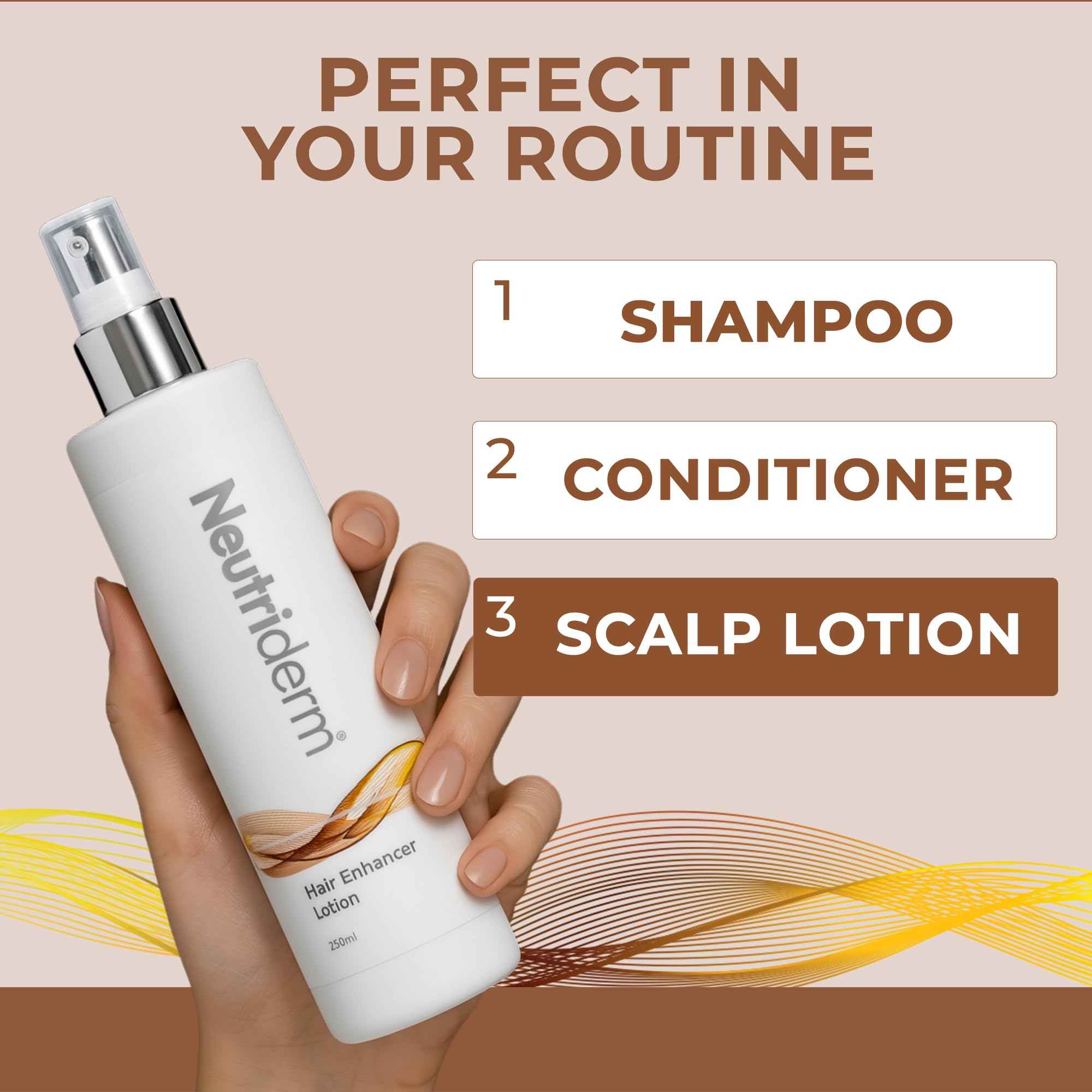Neutriderm Hair Enhancer Lotion | Restore, Revitalize & Thickens Dry Hair (250 ml)