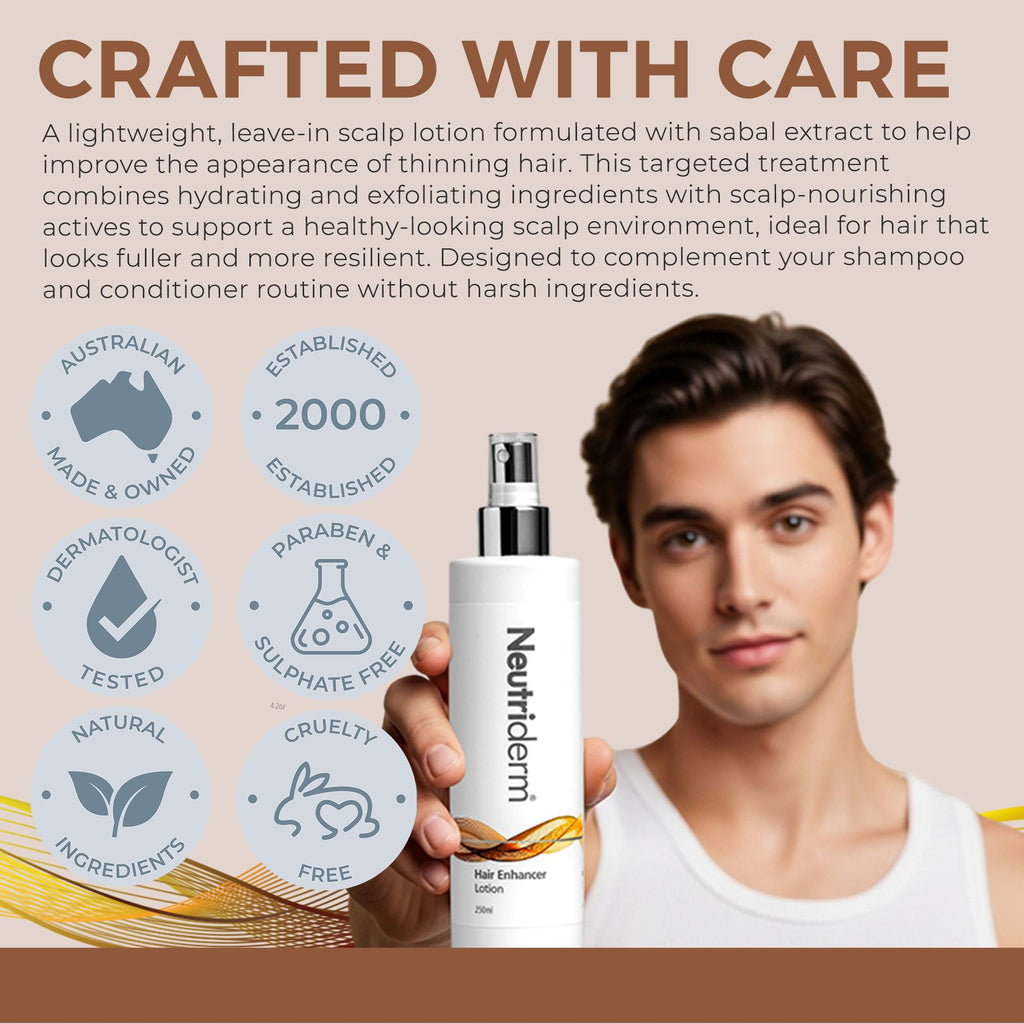 Neutriderm Hair Enhancer Lotion | Restore, Revitalize & Thickens Dry Hair (250 ml)