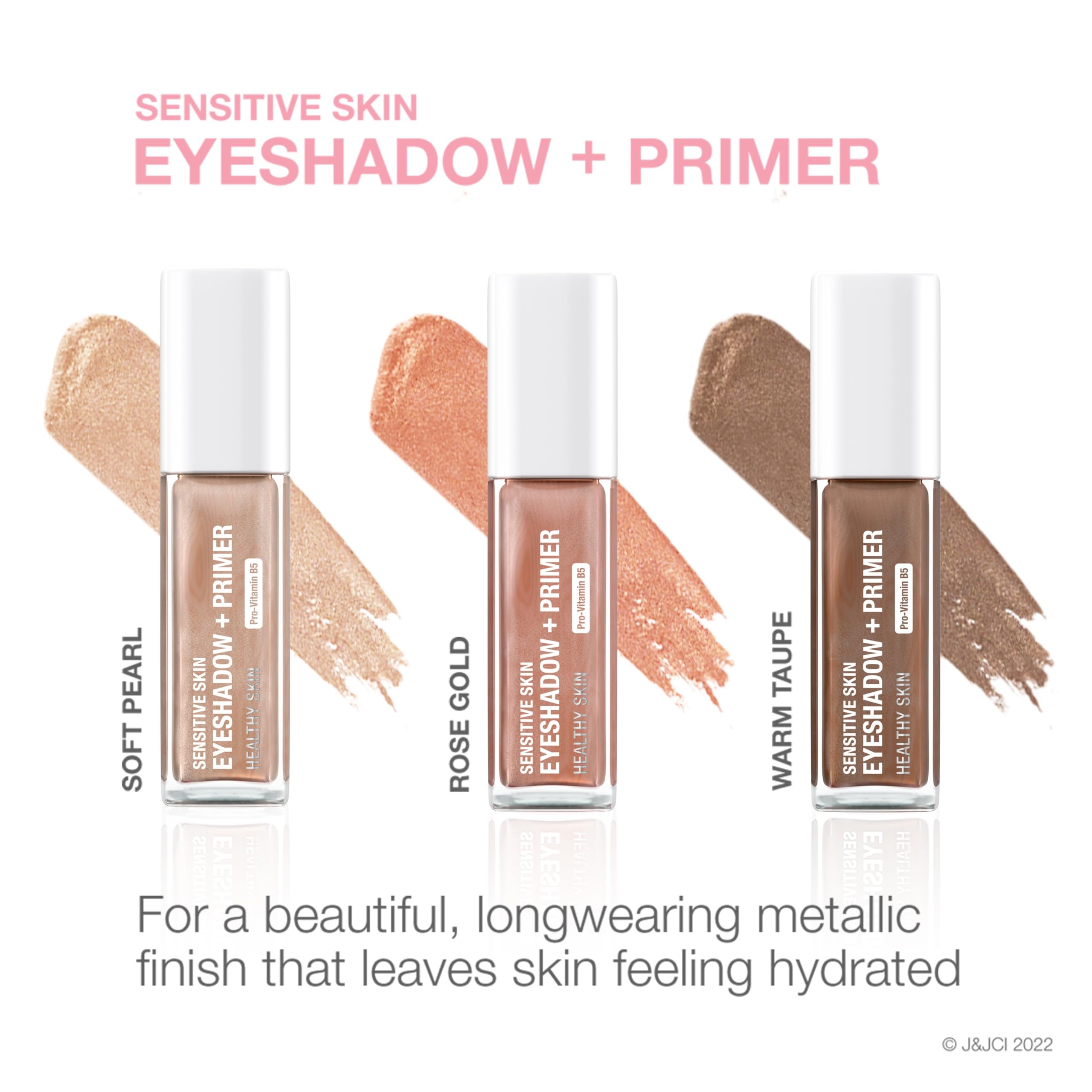 Neutrogena : Ombre et Base 2-en-1 pour peau sensible – tenue longue, teinte Rose Gold