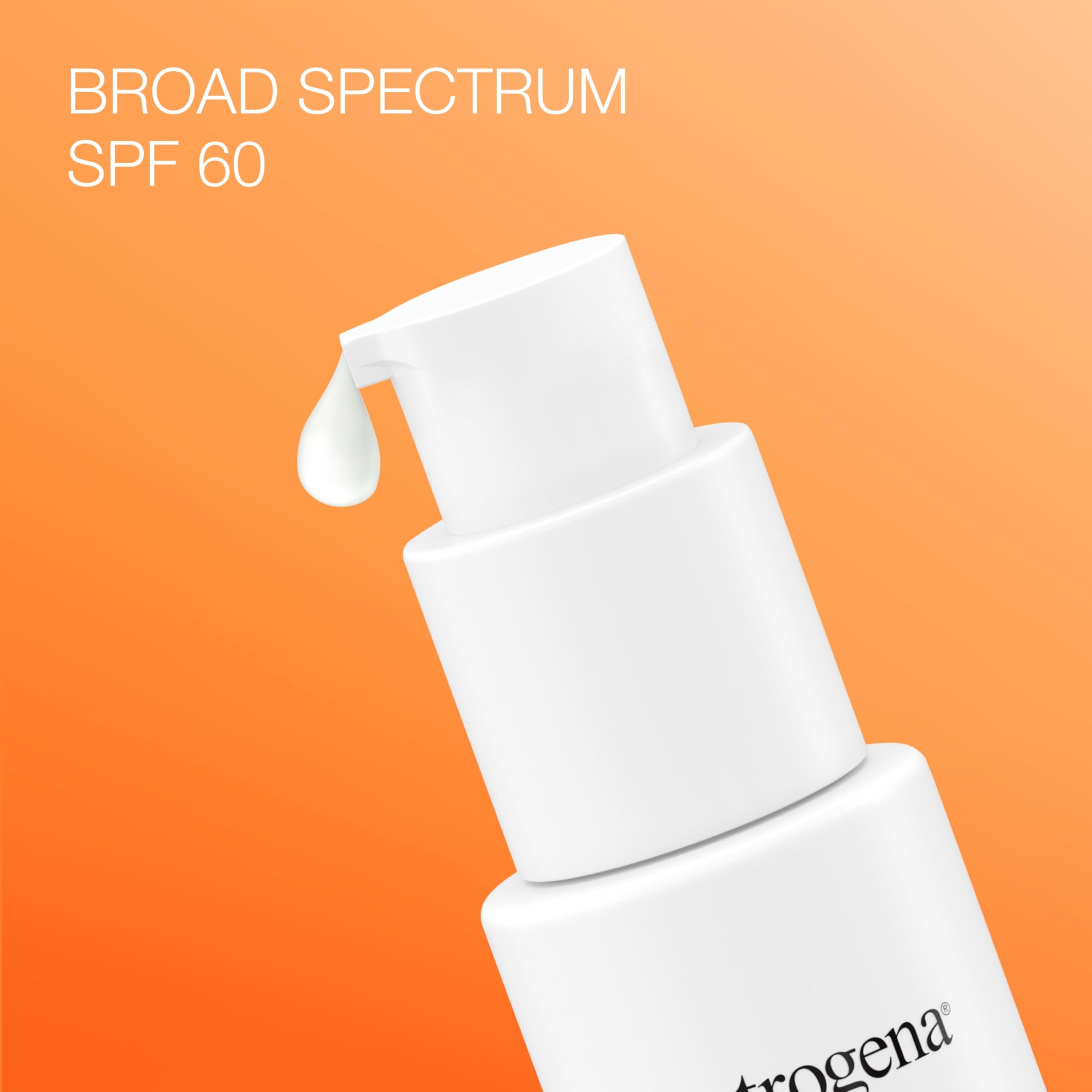 Neutrogena Clear Face Serum Sunscreen SPF 60 – Fragrance-Free, Non-Comedogenic, Water-Resistant 1.7 oz