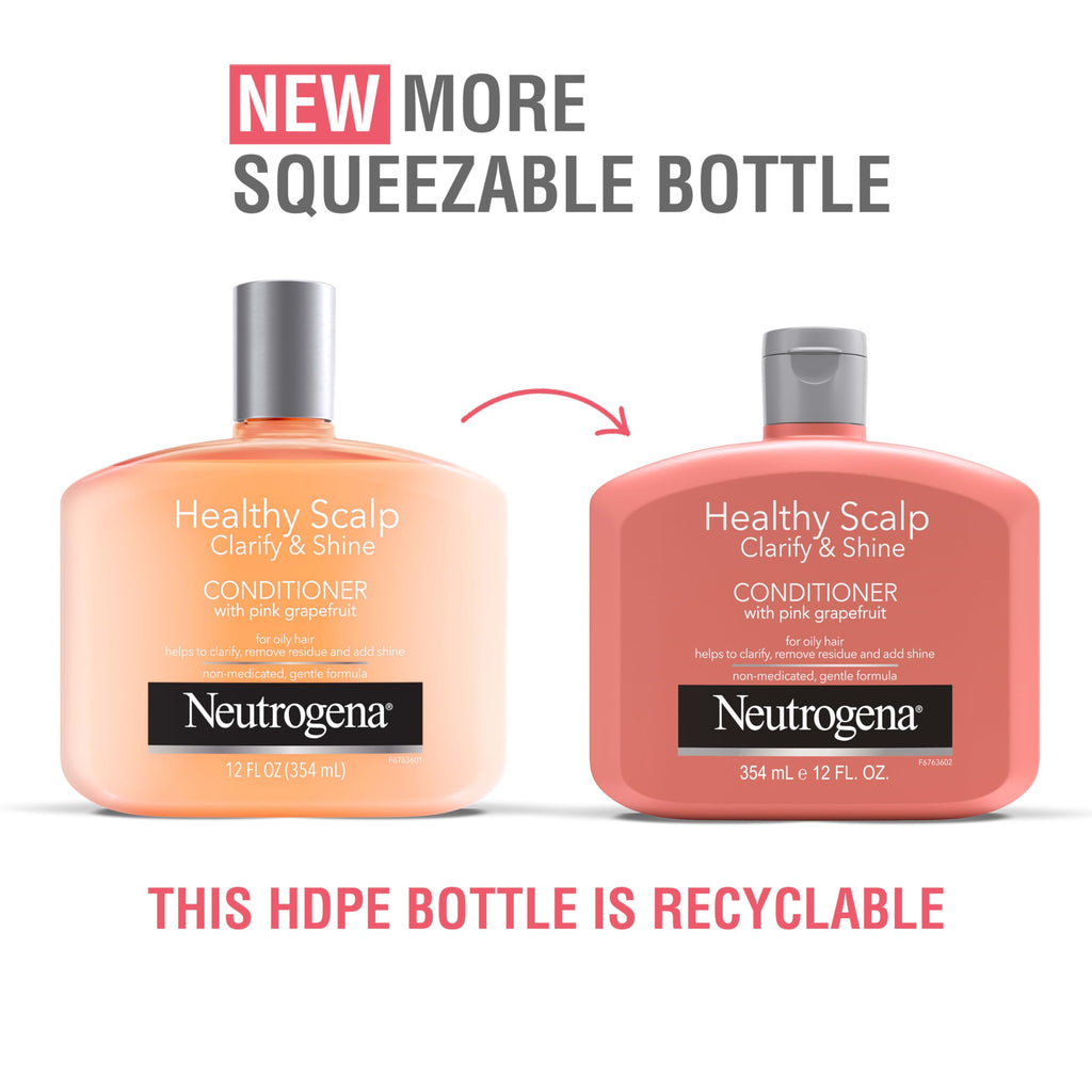 Neutrogena Exfoliating Healthy Scalp Clarify & Shine Conditioner for Oily Hair – Pink Grapefruit