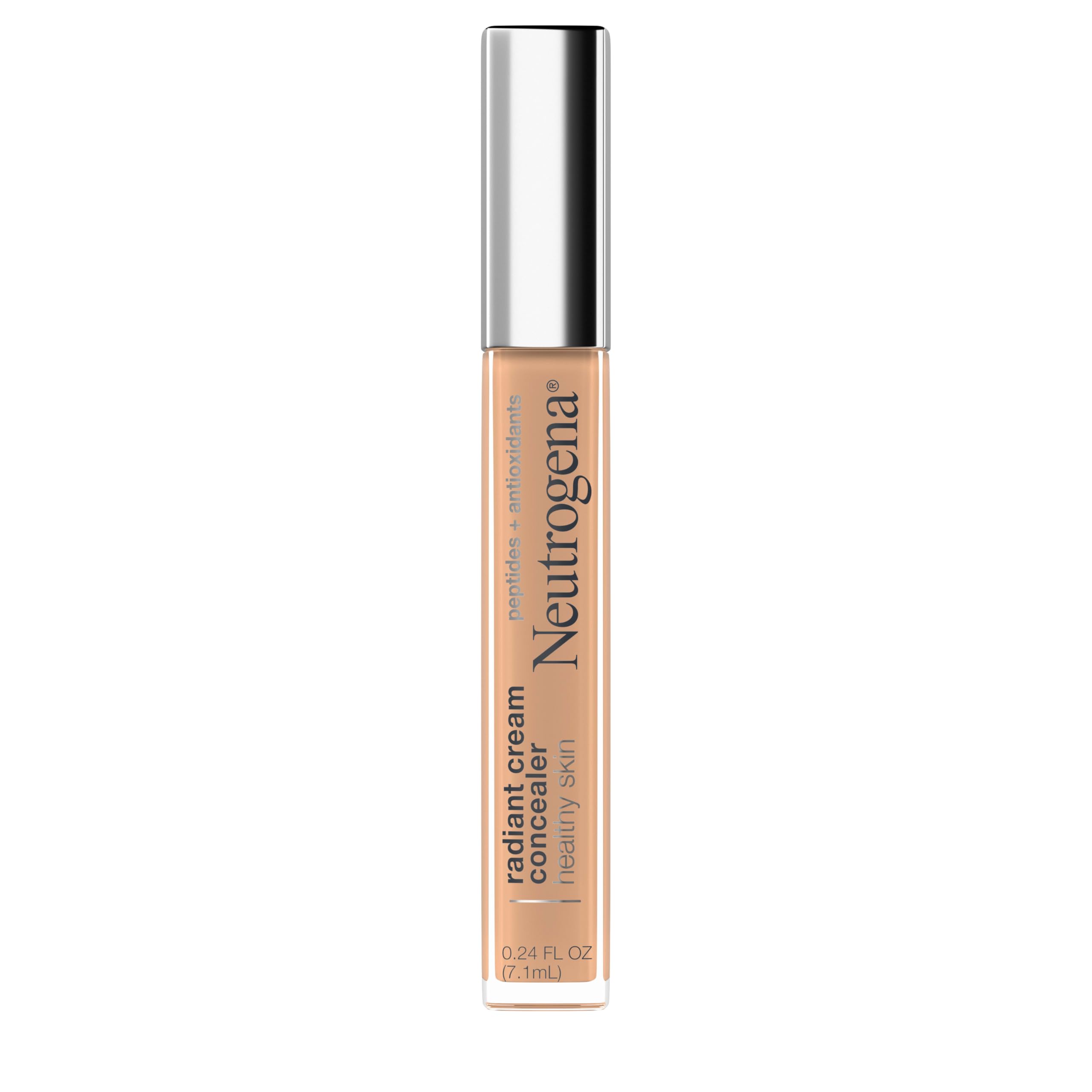 Neutrogena Healthy Skin Radiant Brightening Cream Concealer – Lightweight, Non-Comedogenic (Cashew Light/Medium 03, 0.24 oz)