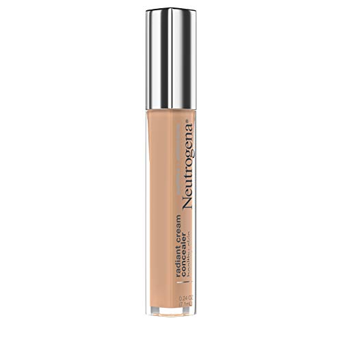 Neutrogena Healthy Skin Radiant Brightening Cream Concealer – Lightweight, Non-Comedogenic (Cashew Light/Medium 03, 0.24 oz)