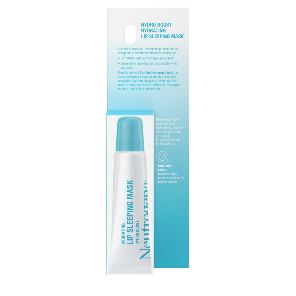 Neutrogena Hydro Boost Lip Sleeping Mask with Hyaluronic Acid – Fragrance Free, 0.35 oz