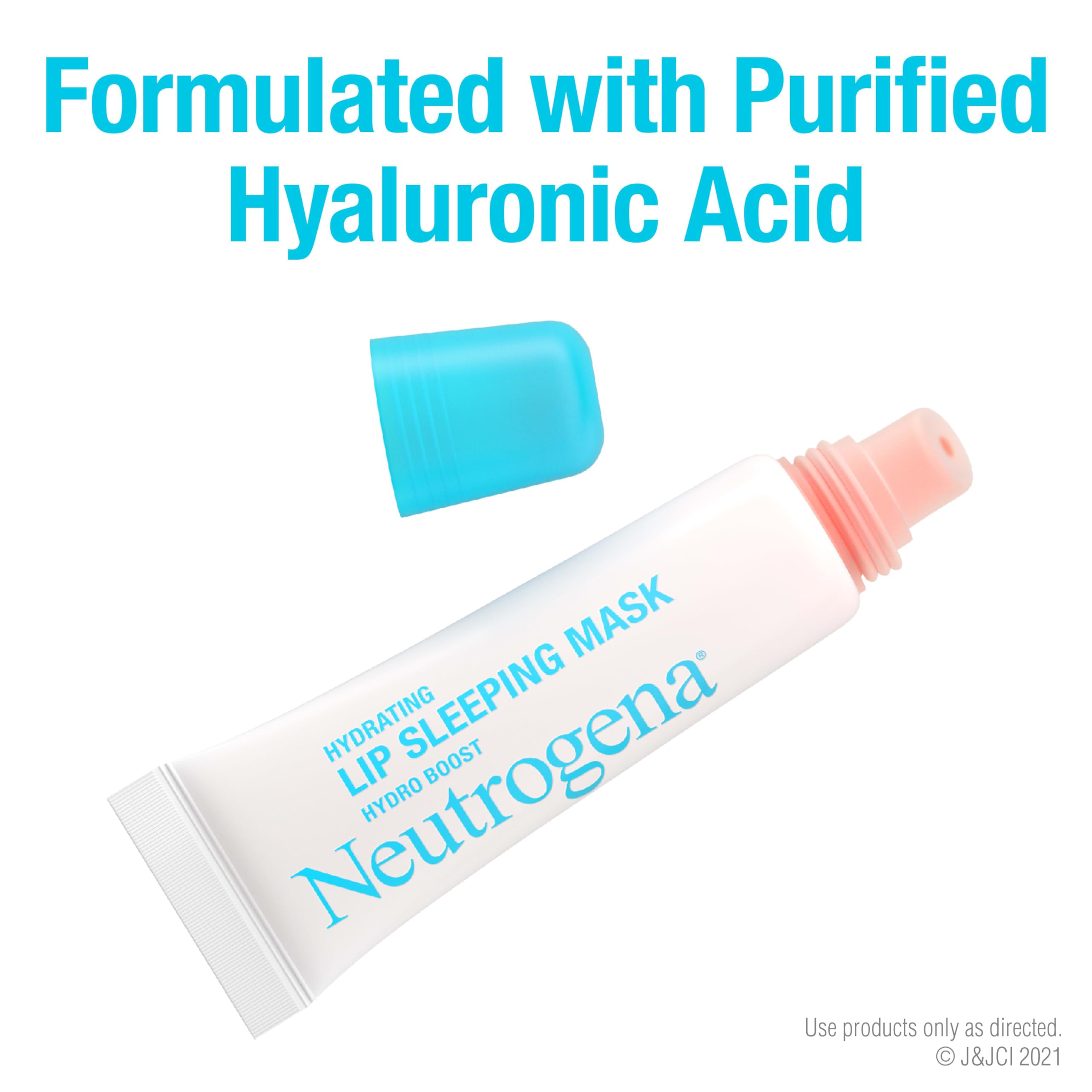 Neutrogena Hydro Boost Lip Sleeping Mask with Hyaluronic Acid – Fragrance Free, 0.35 oz