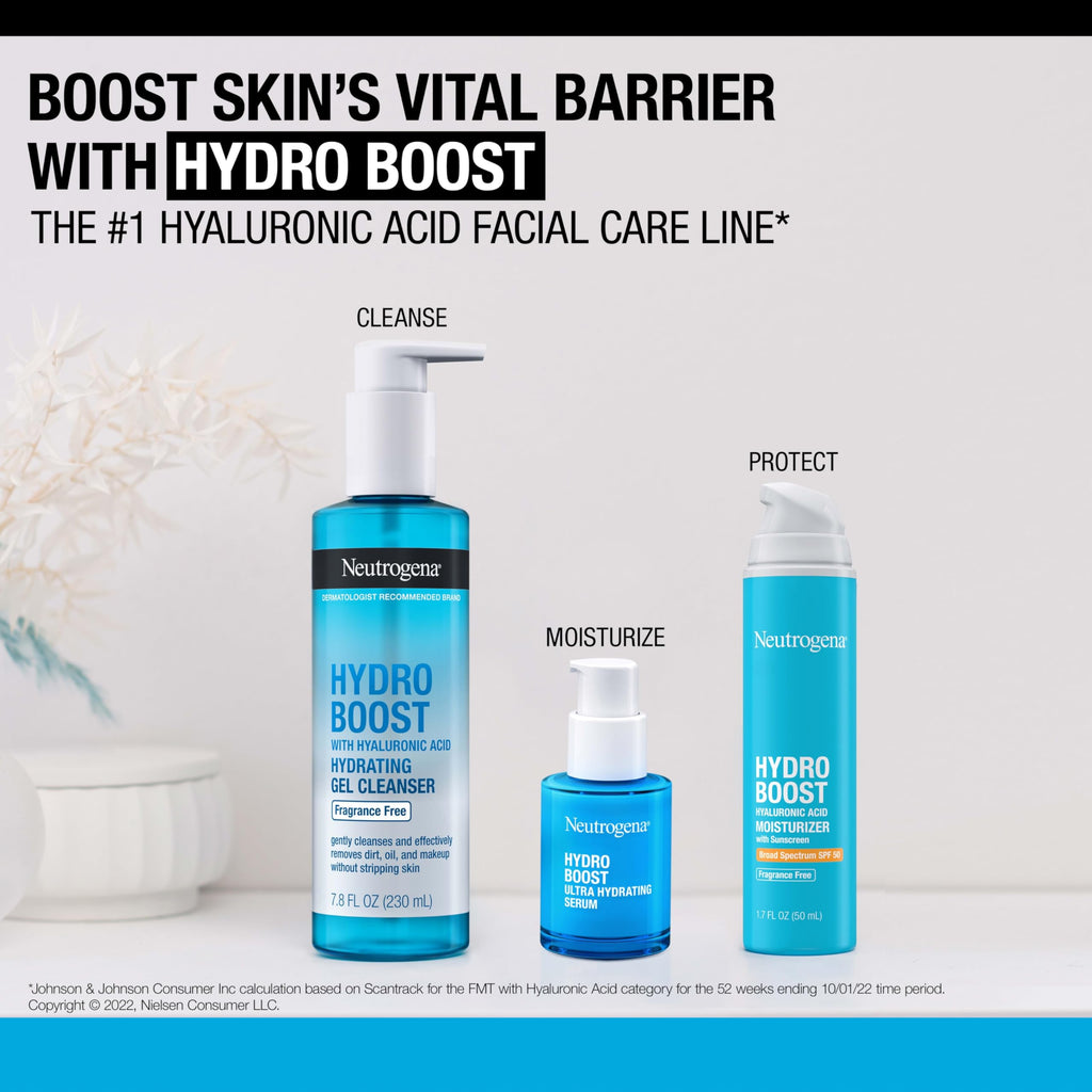 Neutrogena Hydro Boost Ultra Hydrating Serum with Hyaluronic Acid – Fragrance-Free, Non-Comedogenic, 1 fl oz