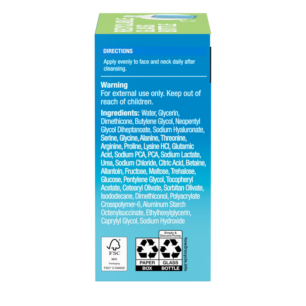 Neutrogena Hydro Boost Ultra Hydrating Serum with Hyaluronic Acid – Fragrance-Free, Non-Comedogenic, 1 fl oz