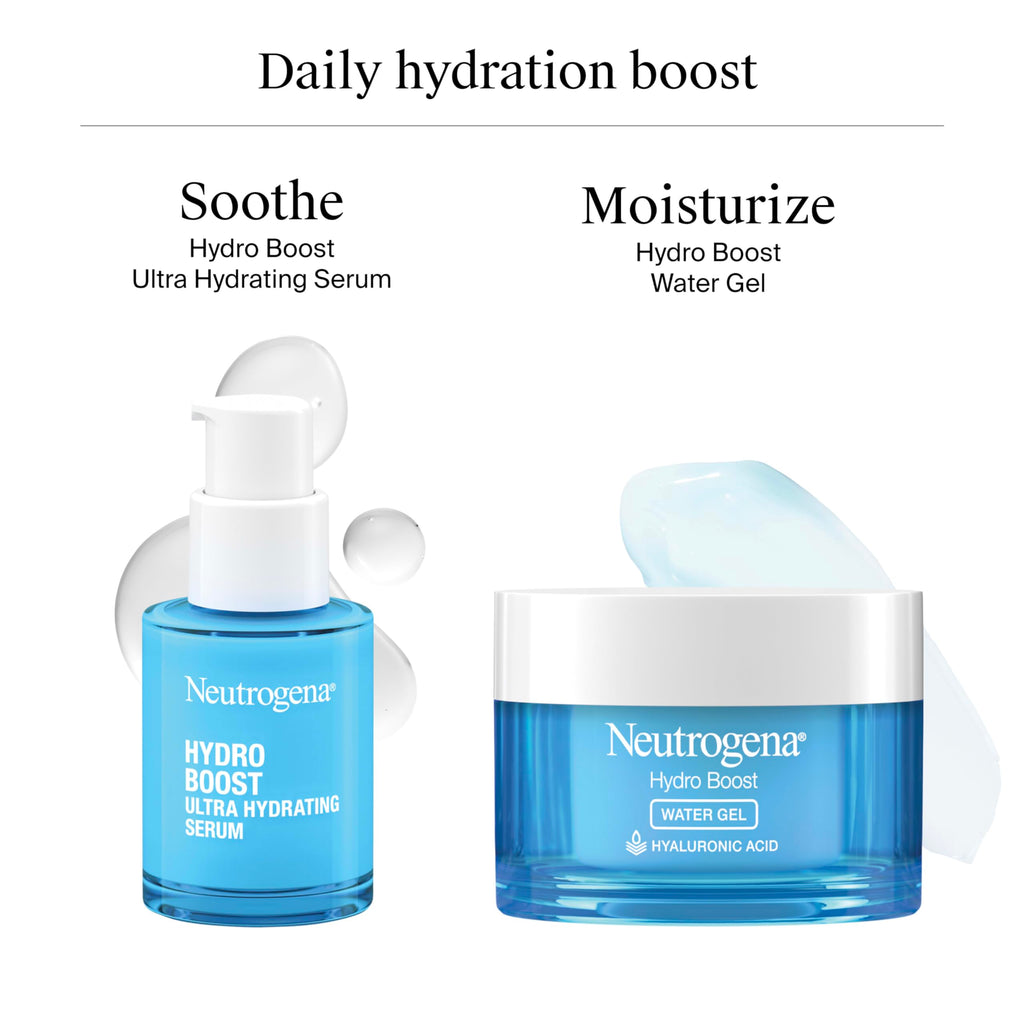 Neutrogena Hydro Boost Ultra Hydrating Serum with Hyaluronic Acid – Fragrance-Free, Non-Comedogenic, 1 fl oz