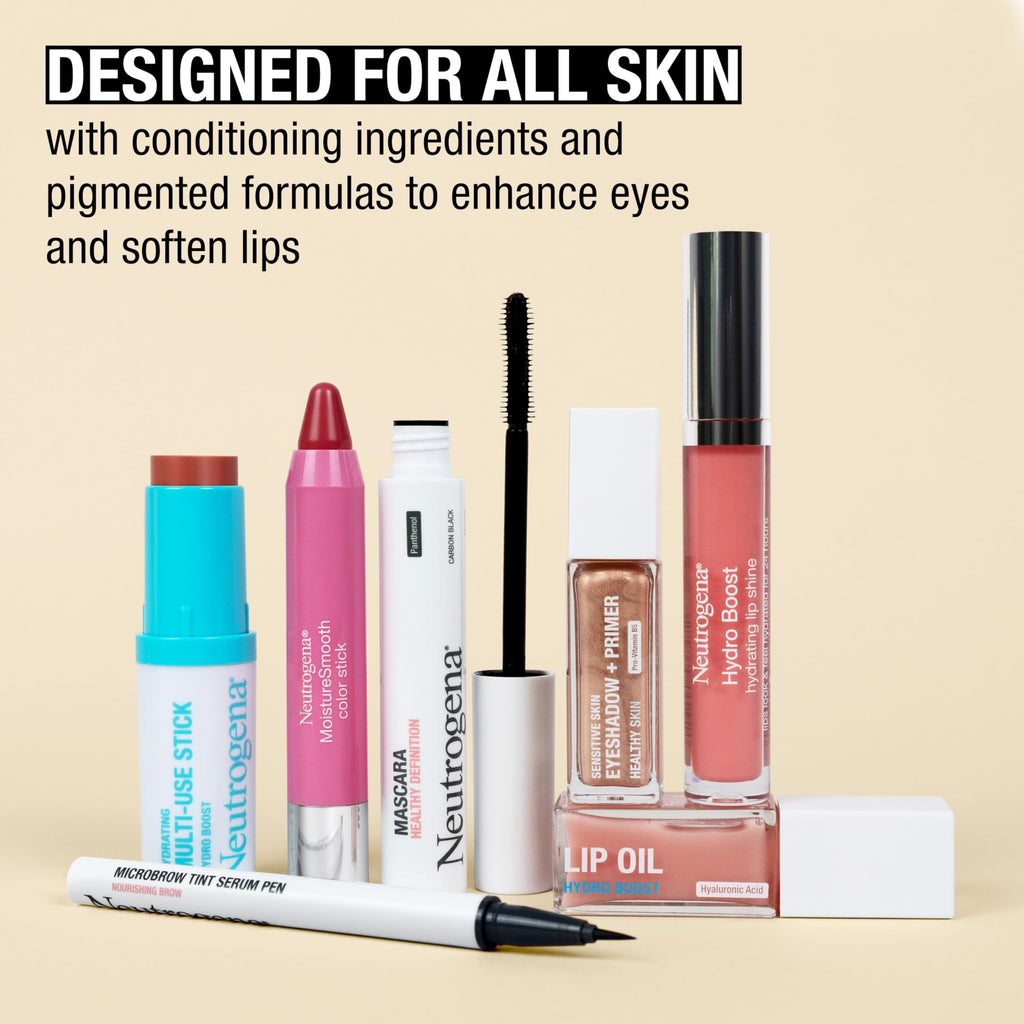 Neutrogena Hydro Boost Stick Hydratant 3-en-1 – Lèvres, Joues et Yeux, Rosé tendre, 0,26 oz