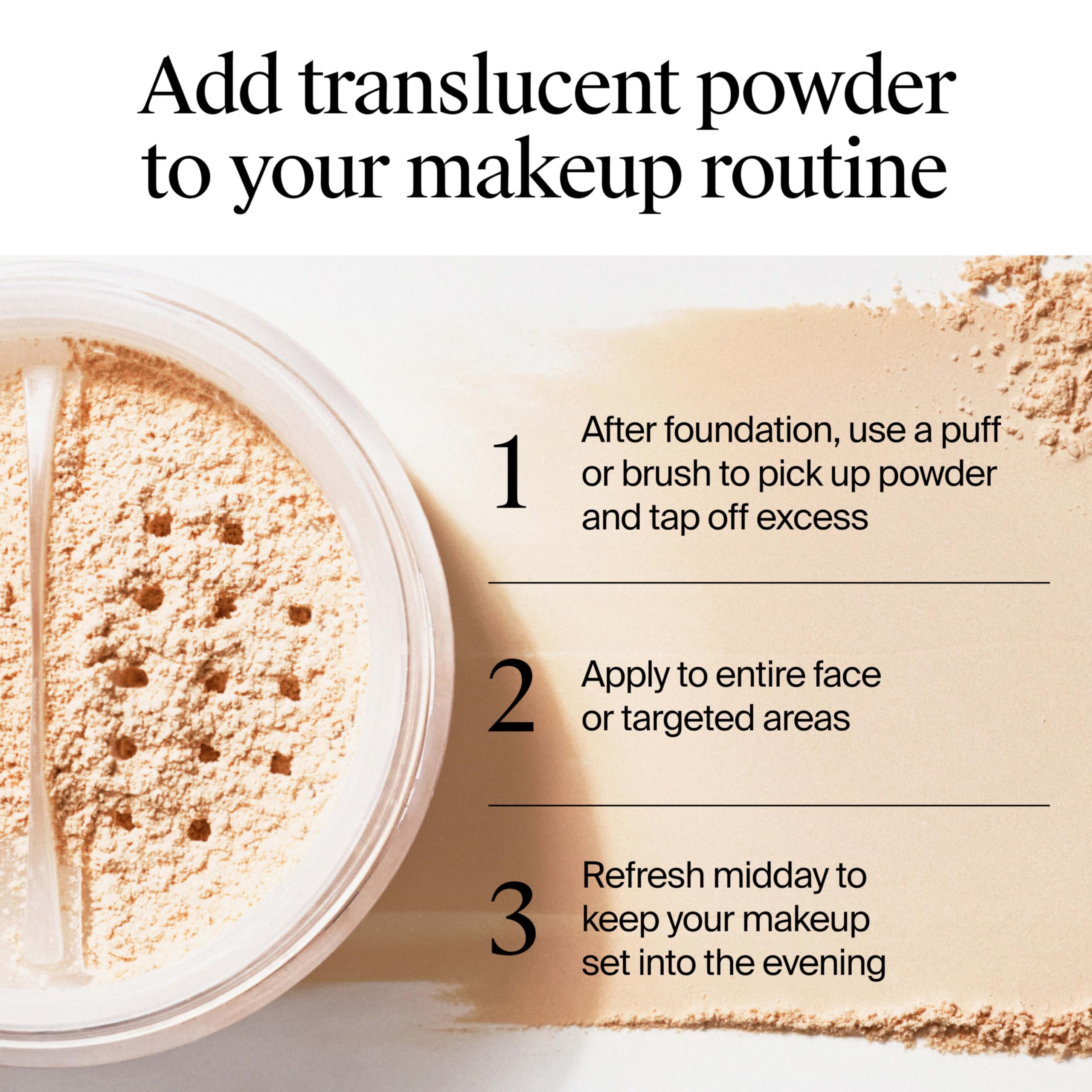 Neutrogena Hydro Boost Translucent Loose Setting Powder with Purified Hyaluronic Acid | Blur Imperfections & Set Makeup