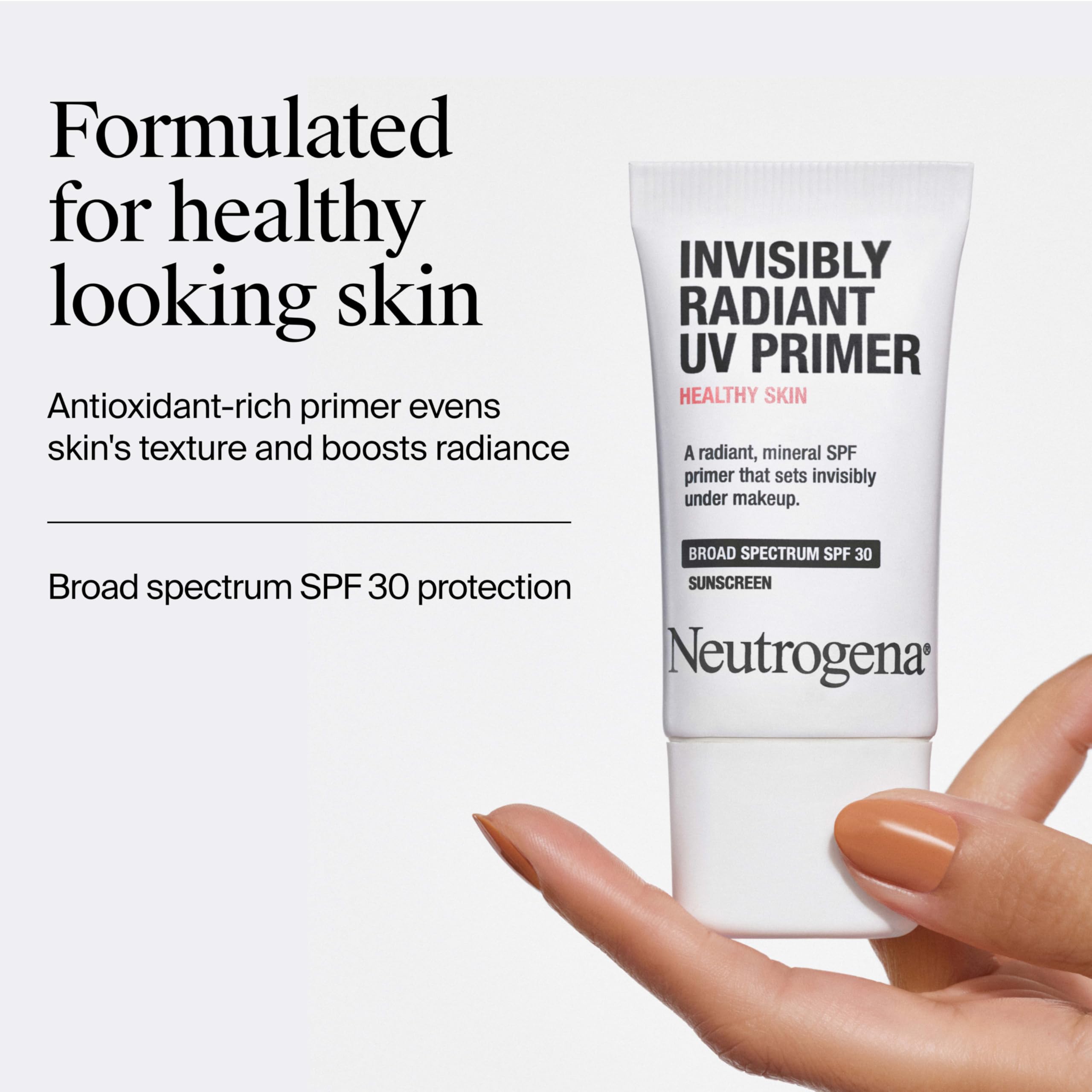 Neutrogena Healthy Skin Invisibly Radiant SPF 30 Primer | Broad Spectrum Makeup Base