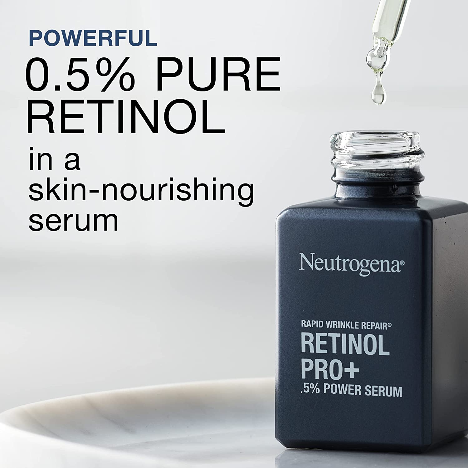 Neutrogena Rapid Wrinkle Repair Retinol Pro+ 0.5% Power Facial Serum – 2-Pack, 1oz Each