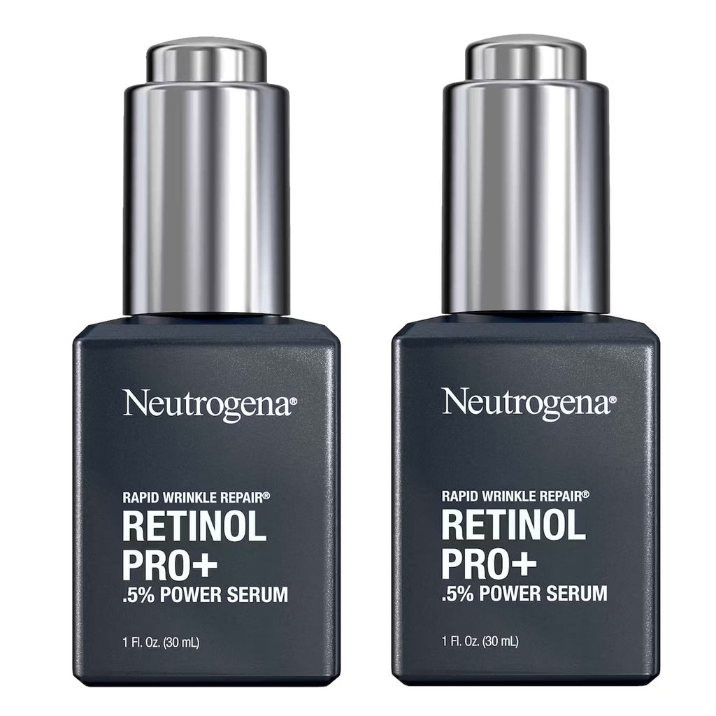 Neutrogena Rapid Wrinkle Repair Retinol Pro+ 0.5% Power Facial Serum – 2-Pack, 1oz Each
