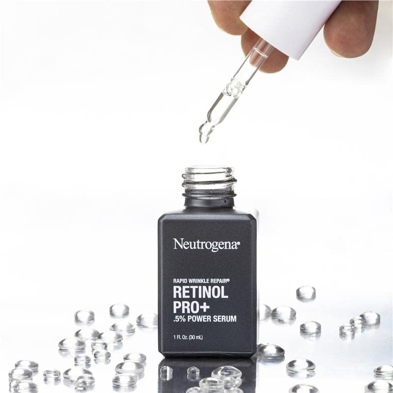 Neutrogena Rapid Wrinkle Repair Retinol Pro+ 0.5% Power Facial Serum – 2-Pack, 1oz Each