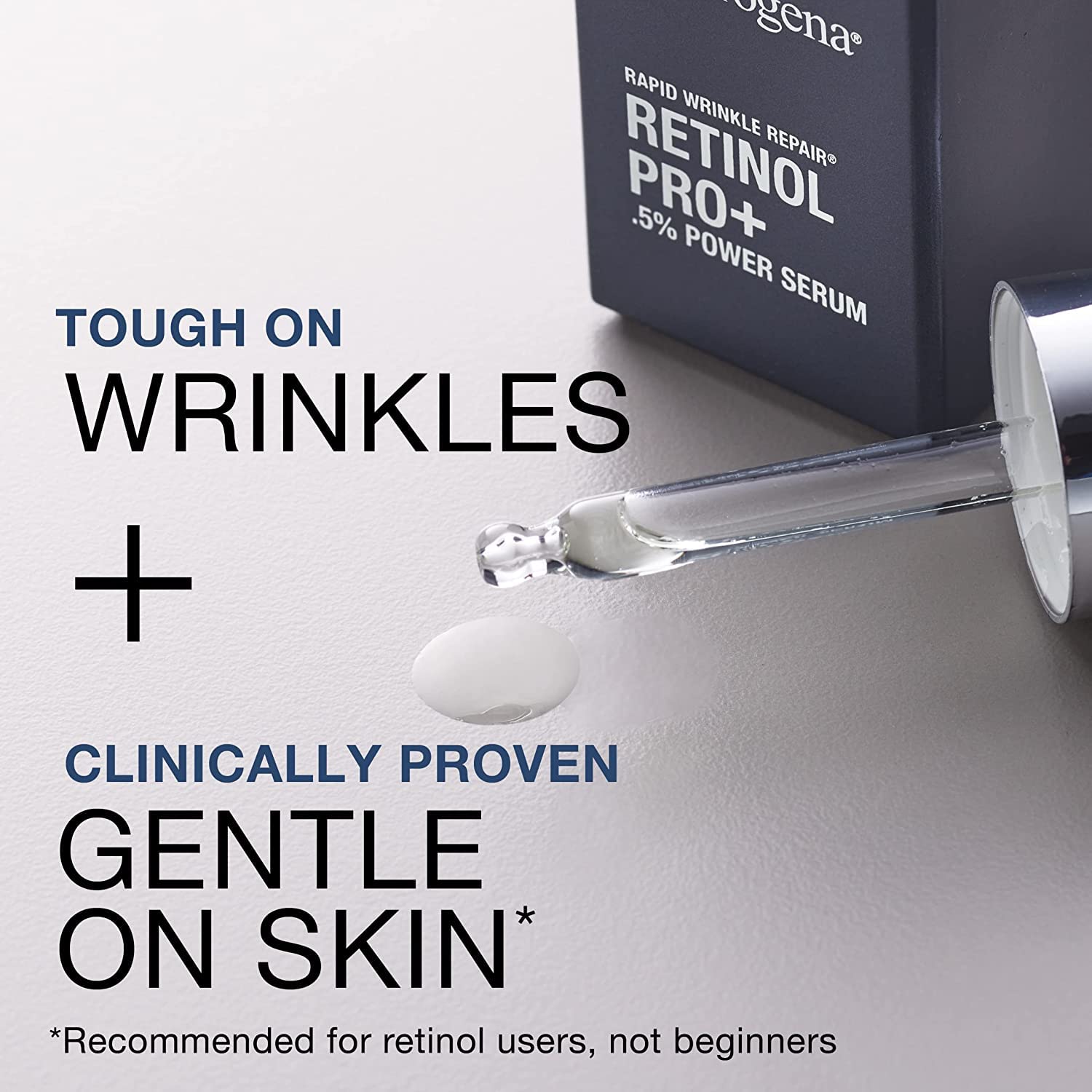 Neutrogena Rapid Wrinkle Repair Retinol Pro+ 0.5% Power Facial Serum – 2-Pack, 1oz Each