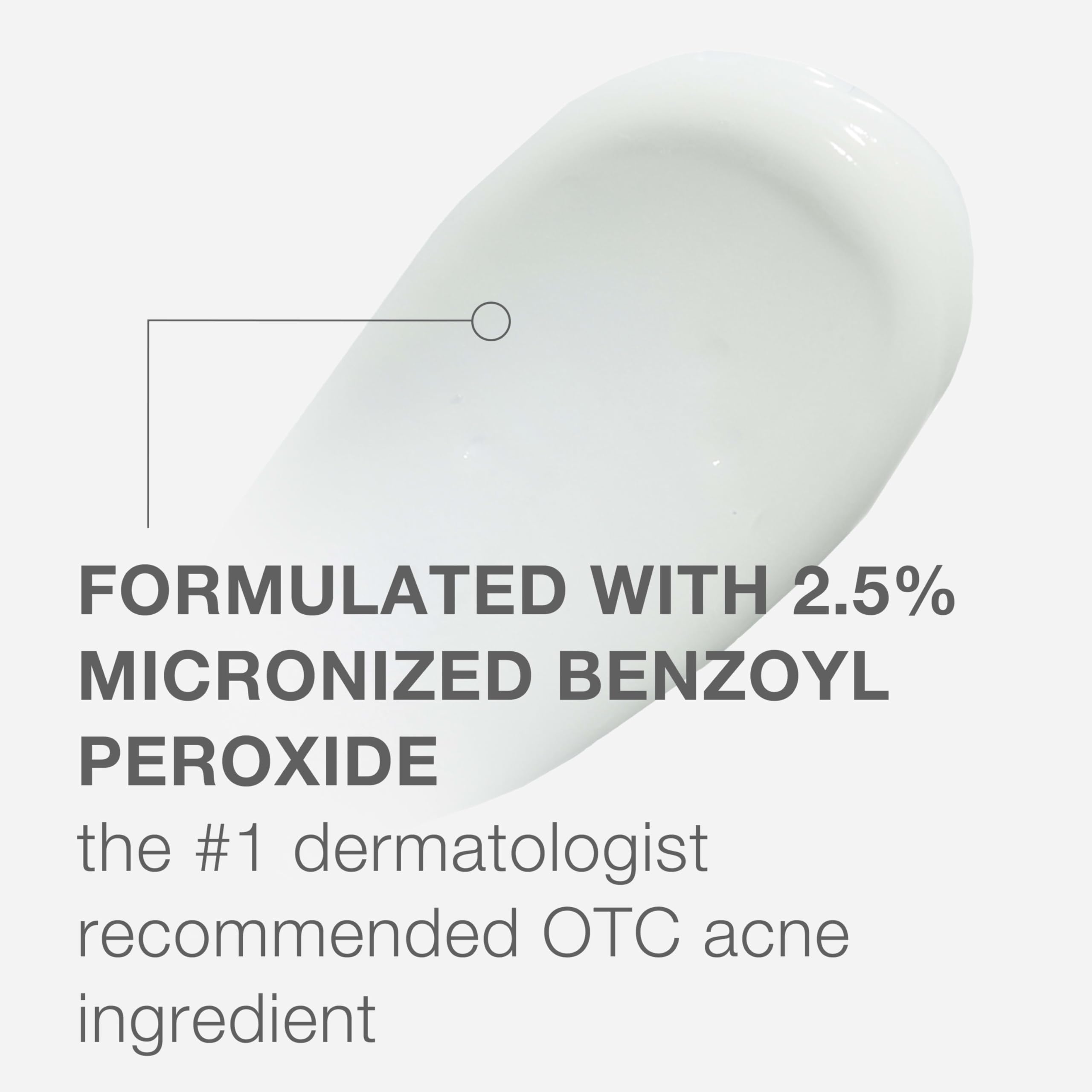 Neutrogena Stubborn Acne AM Treatment | 2.5% Benzoyl Peroxide, Oil-Free