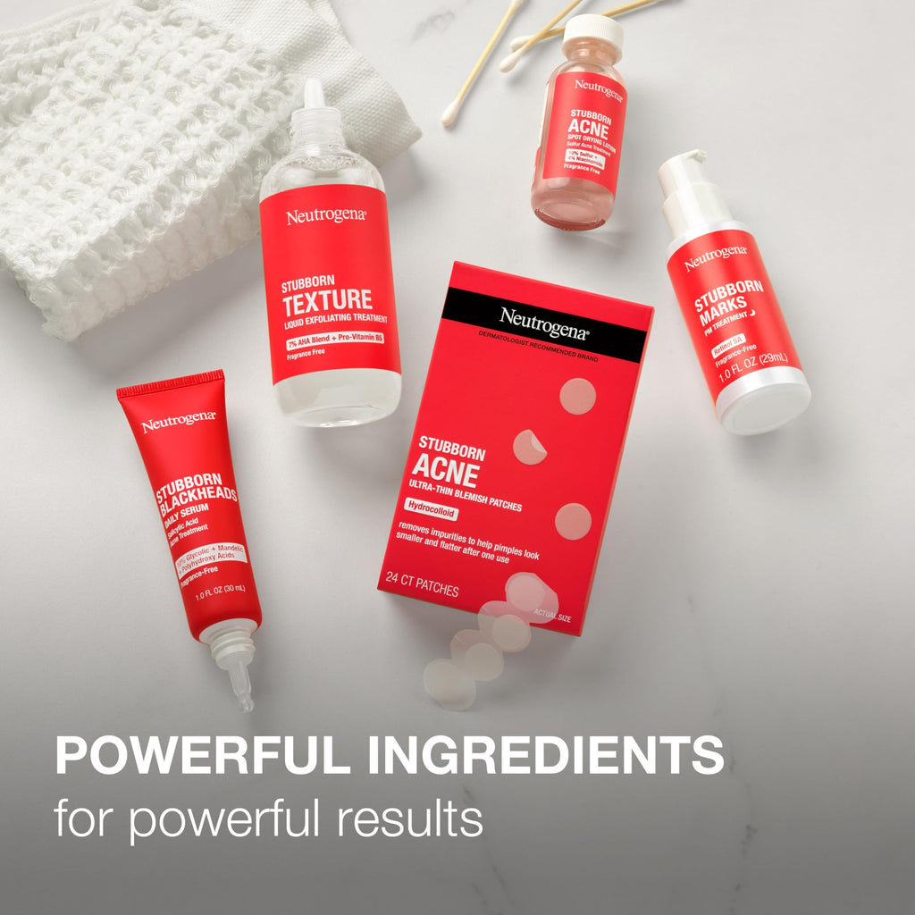 Neutrogena Stubborn Acne AM Treatment | 2.5% Benzoyl Peroxide, Oil-Free