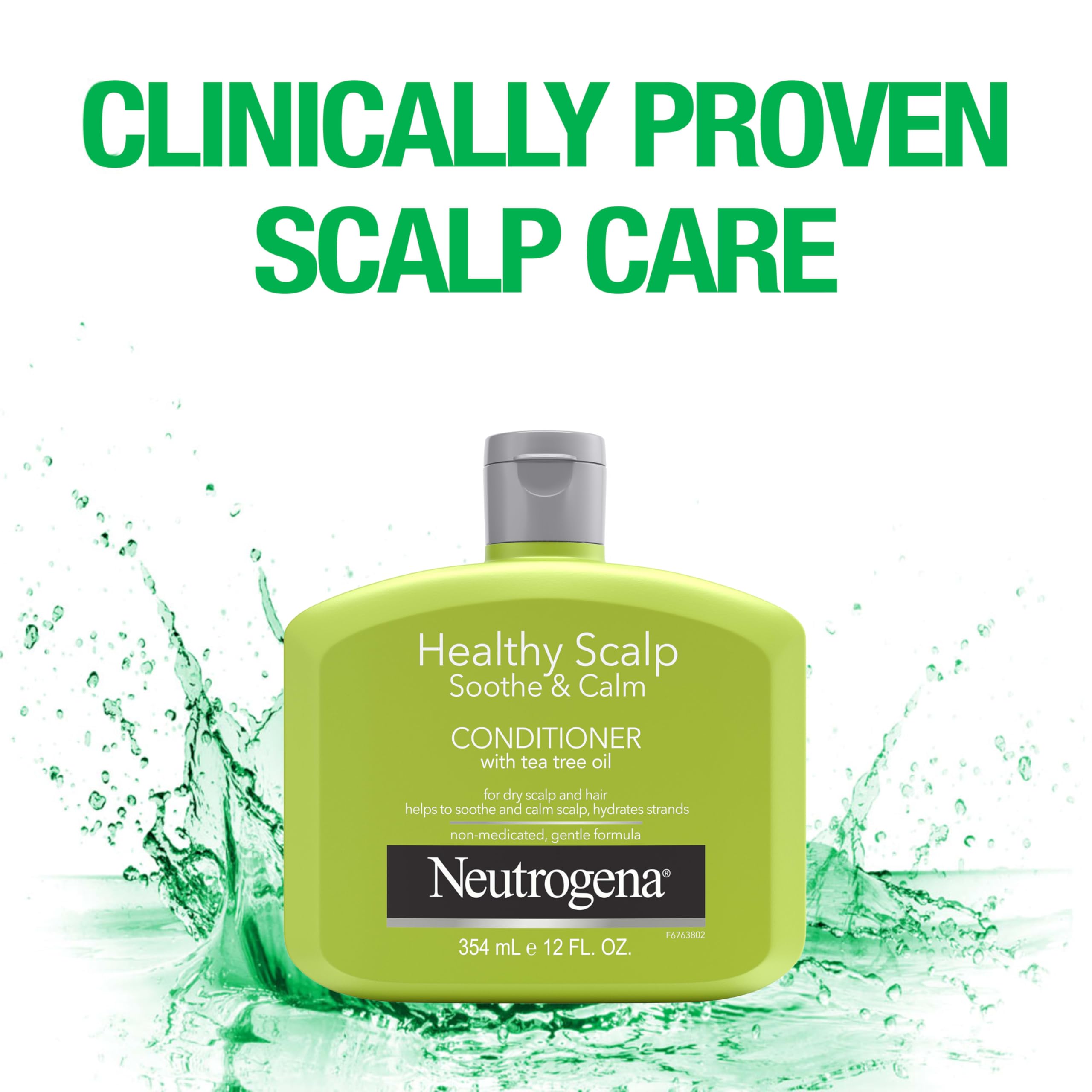 Neutrogena Tea Tree Oil Conditioner - Soothing Moisture for Scalp & Hair | Color-Safe