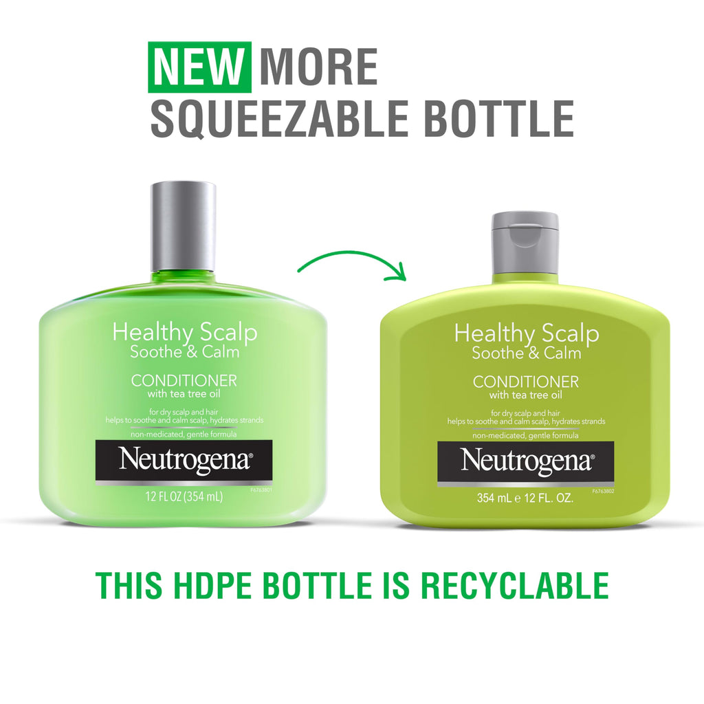 Neutrogena Tea Tree Oil Conditioner - Soothing Moisture for Scalp & Hair | Color-Safe
