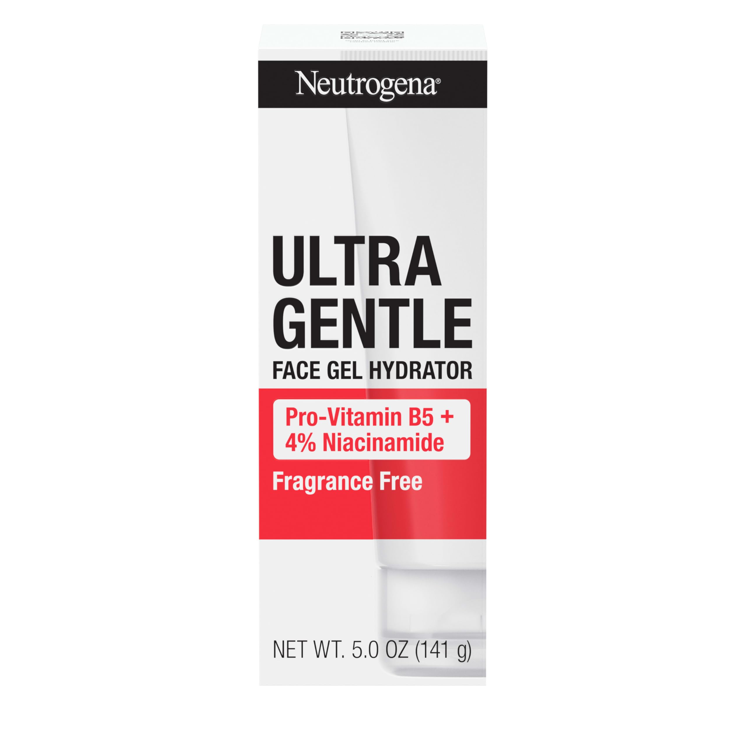 Neutrogena Ultra Gentle Face Gel Hydrator with Pro-Vitamin B5 & 4% Niacinamide — Fragrance-Free, Acne-Prone Skin