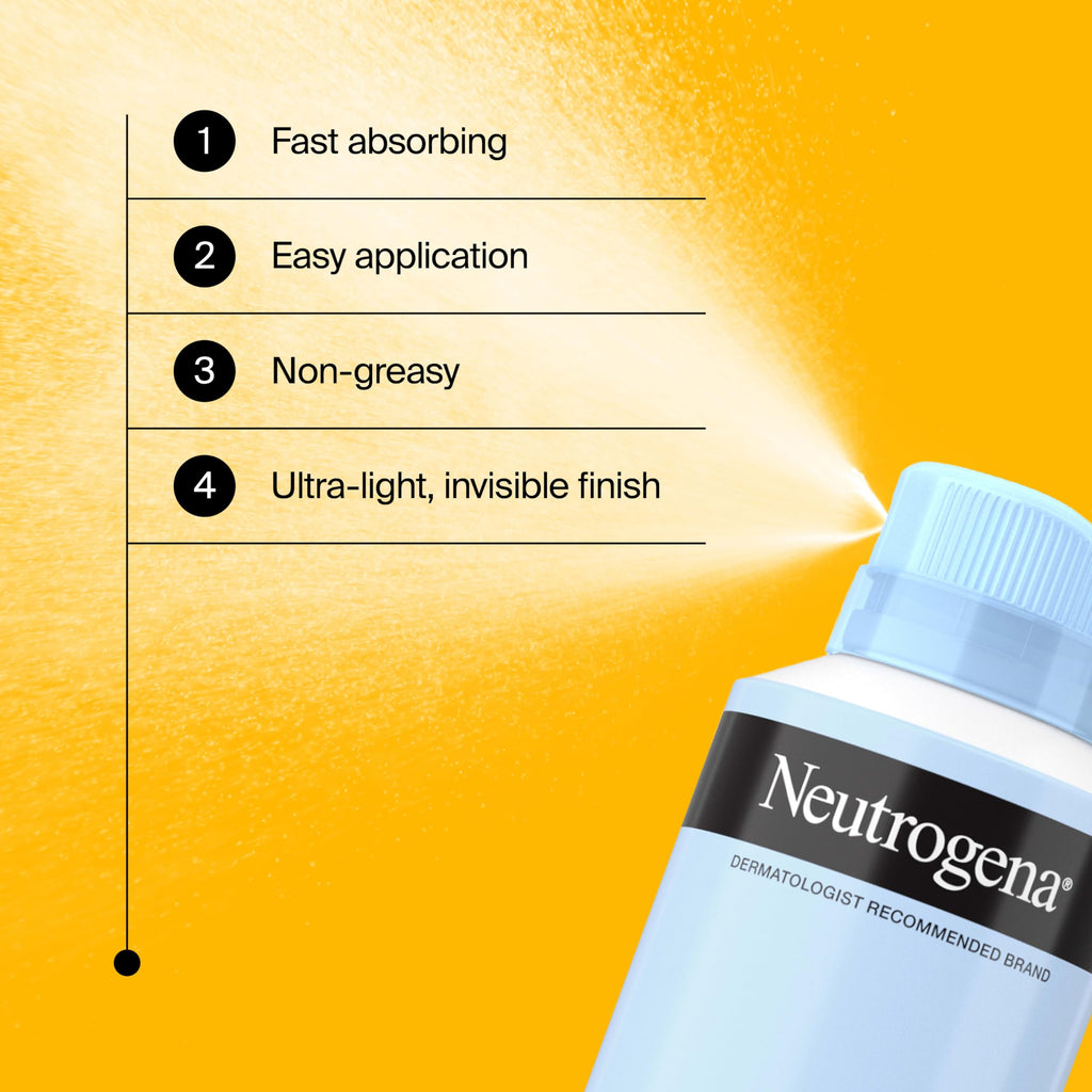 Neutrogena Ultra Sheer Body Mist Sunscreen Spray SPF 45 – Non-Greasy, Water-Resistant 3-Pack (5 oz each)