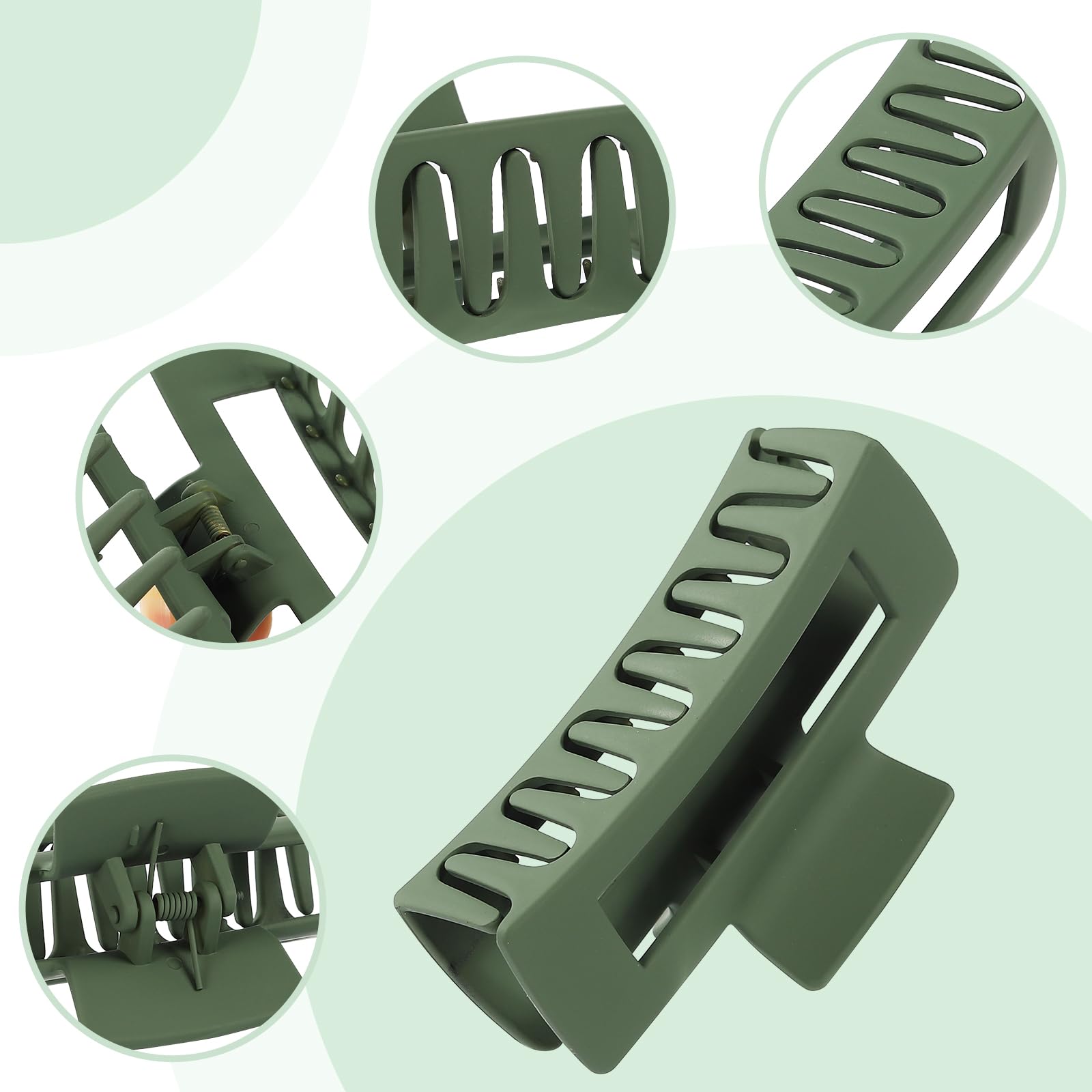 NEW LIVE Hair Claws – 16 Pcs Matte Nonslip Clips for All Hair Types
