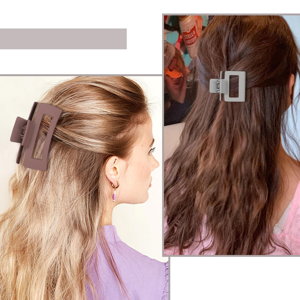 NEW LIVE Hair Claws – 16 Pcs Matte Nonslip Clips for All Hair Types