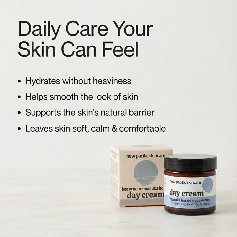 New Pacific Skincare Bee Venom & Manuka Honey Day Cream 45+ MGO – Firming, Hydration
