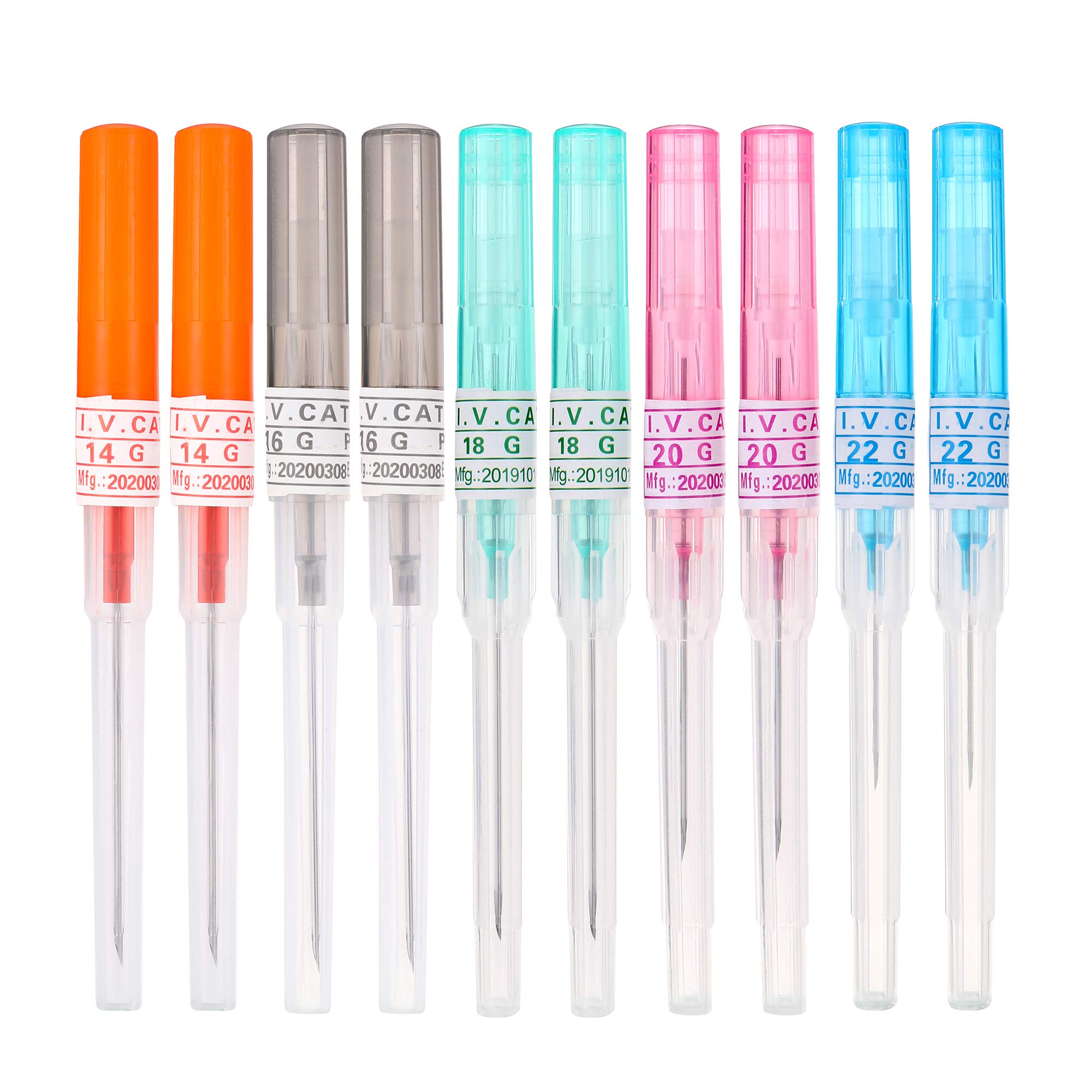 New Star Tattoo Mix 10pcs 14G–22G Steel Catheter Piercing Needles Kit