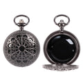 NewRiu Scrying Mirror Black Obsidian — Vintage Pocket Watch Divination Tool