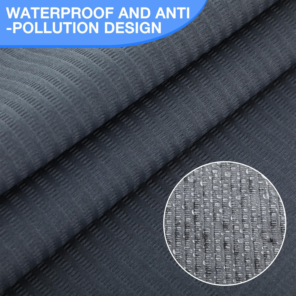 Newwiee 250 Pcs Disposable Nail Table Towels Mat & Waterproof Tattoo Bibs – 13 x 18 Inches, 3-Ply, Black