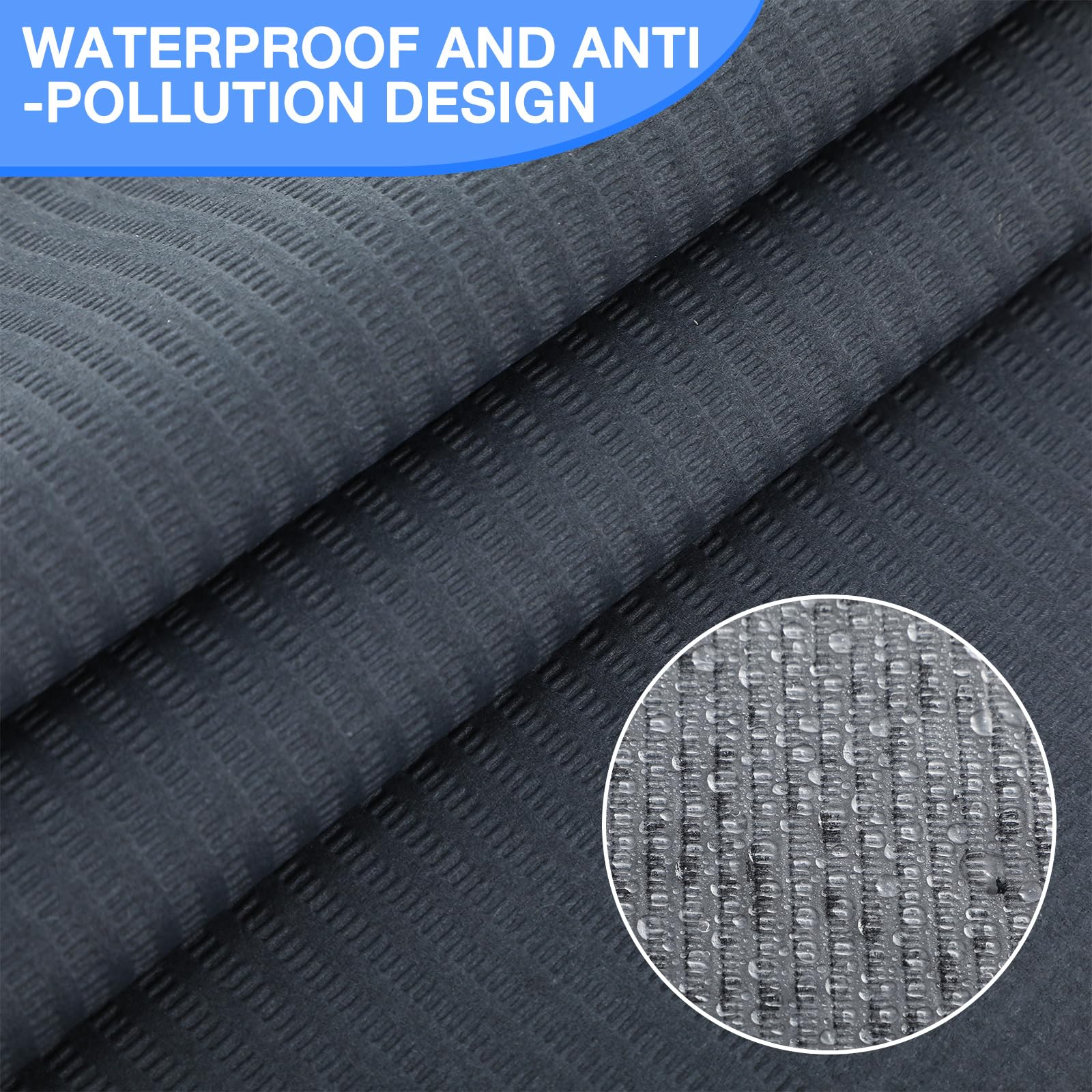 Newwiee 250 Pcs Disposable Nail Table Towels Mat & Waterproof Tattoo Bibs – 13 x 18 Inches, 3-Ply, Black