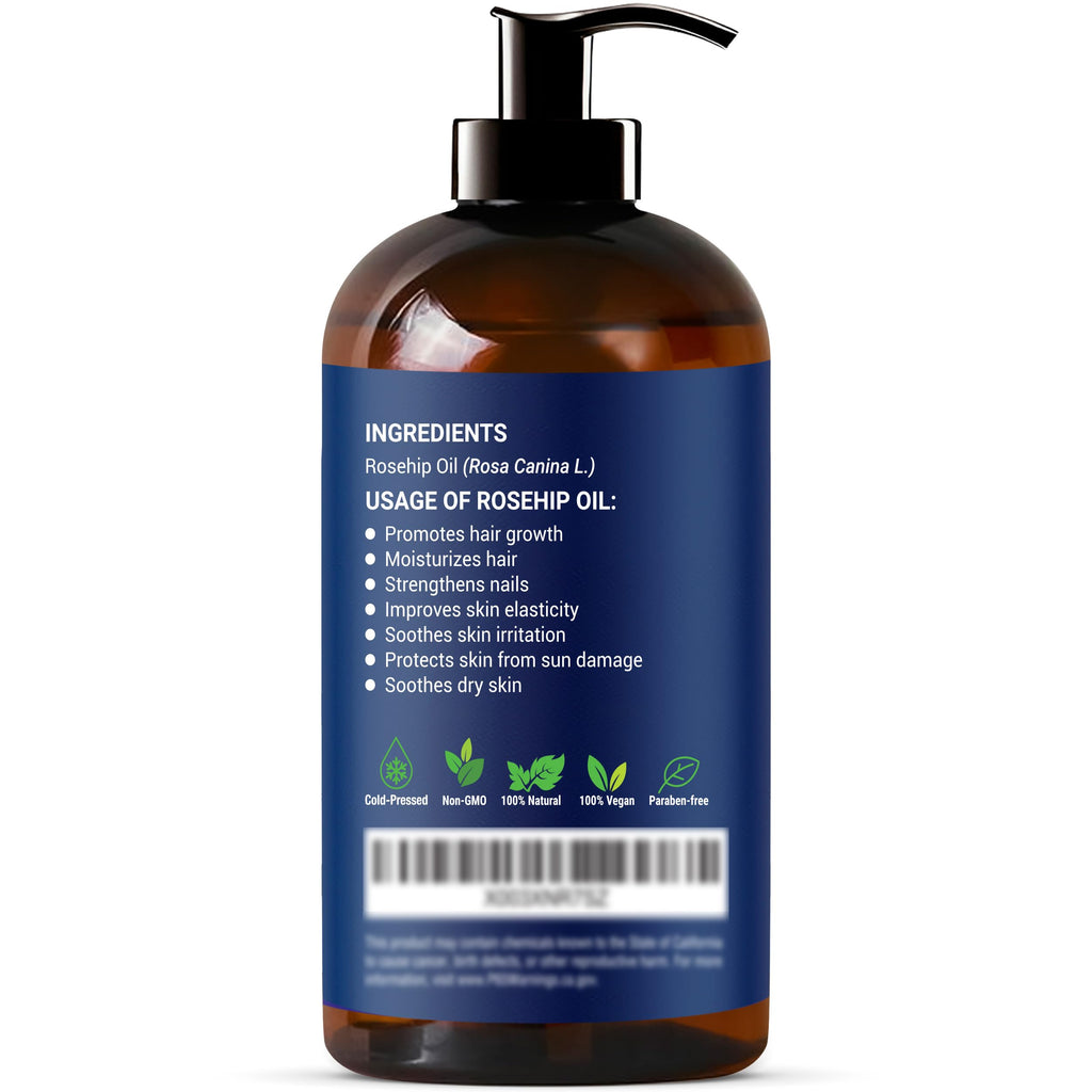 Nexon Botanics Rosehip Oil for Face 8 fl oz – Gua Sha, Massage & Skin Care