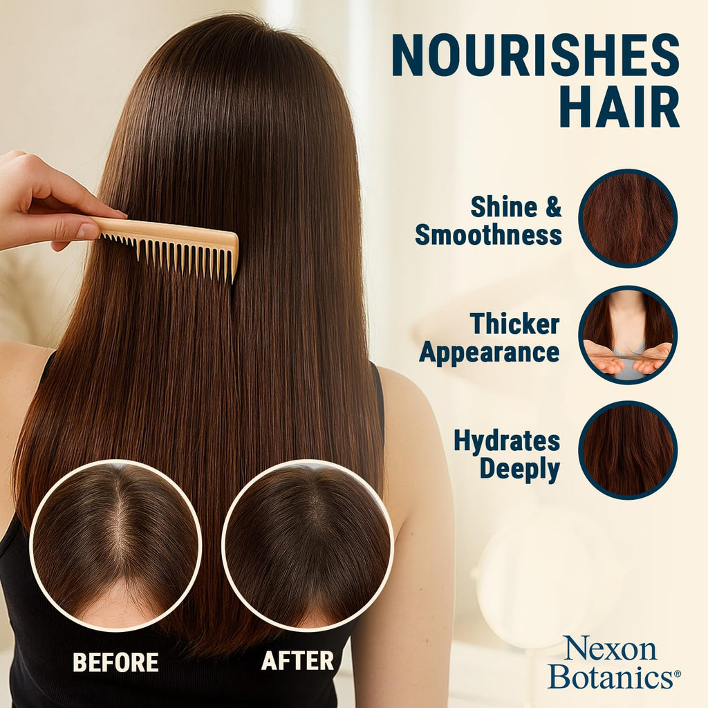 Nexon Botanics Rosemary Oil for Hair Growth – 6 fl oz | Frizz Control & Scalp Refresh