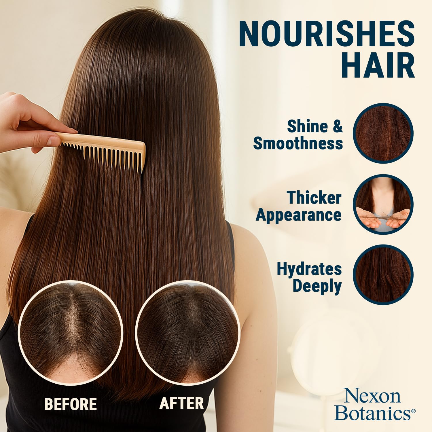 Nexon Botanics Rosemary Oil for Hair Growth – 6 fl oz | Frizz Control & Scalp Refresh