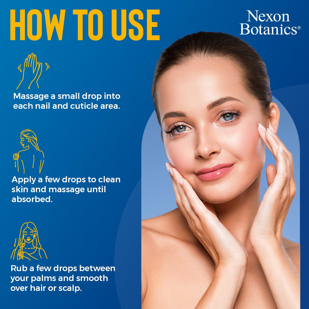 Nexon Botanics Vitamin E Oil 30,000 IU – Cold-Pressed, Hexane-Free, 8 oz