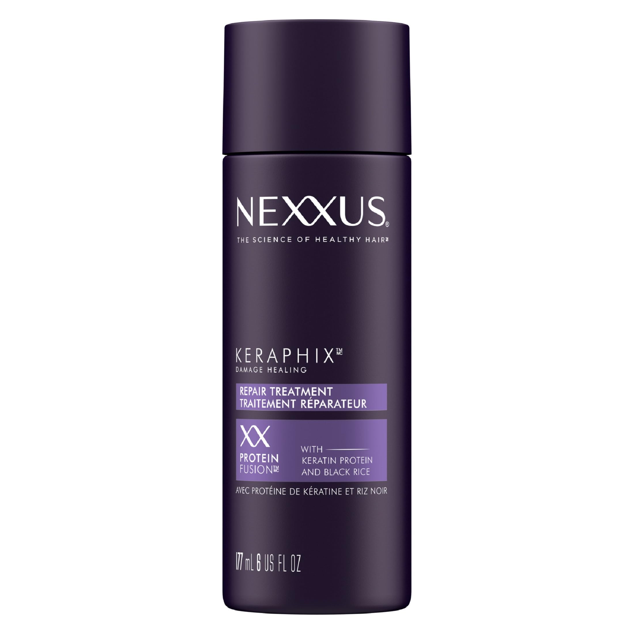 Nexxus Keraphix Damage Repair Pre-Wash Treatment Cream with Keratin Protein & Black Rice – 6 oz