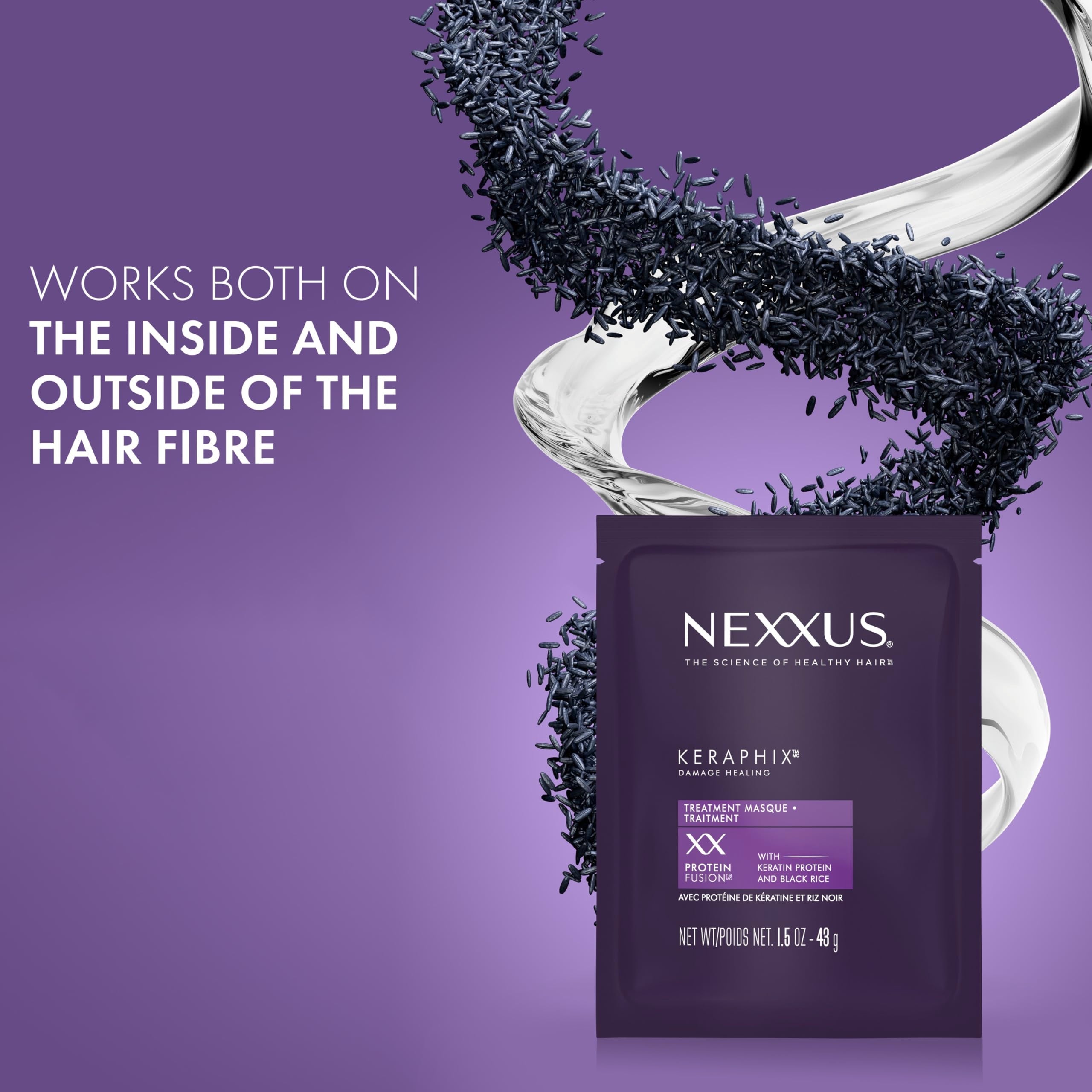 Nexxus Keraphix Masque for Damaged Hair – 1.5 oz, 20 Count