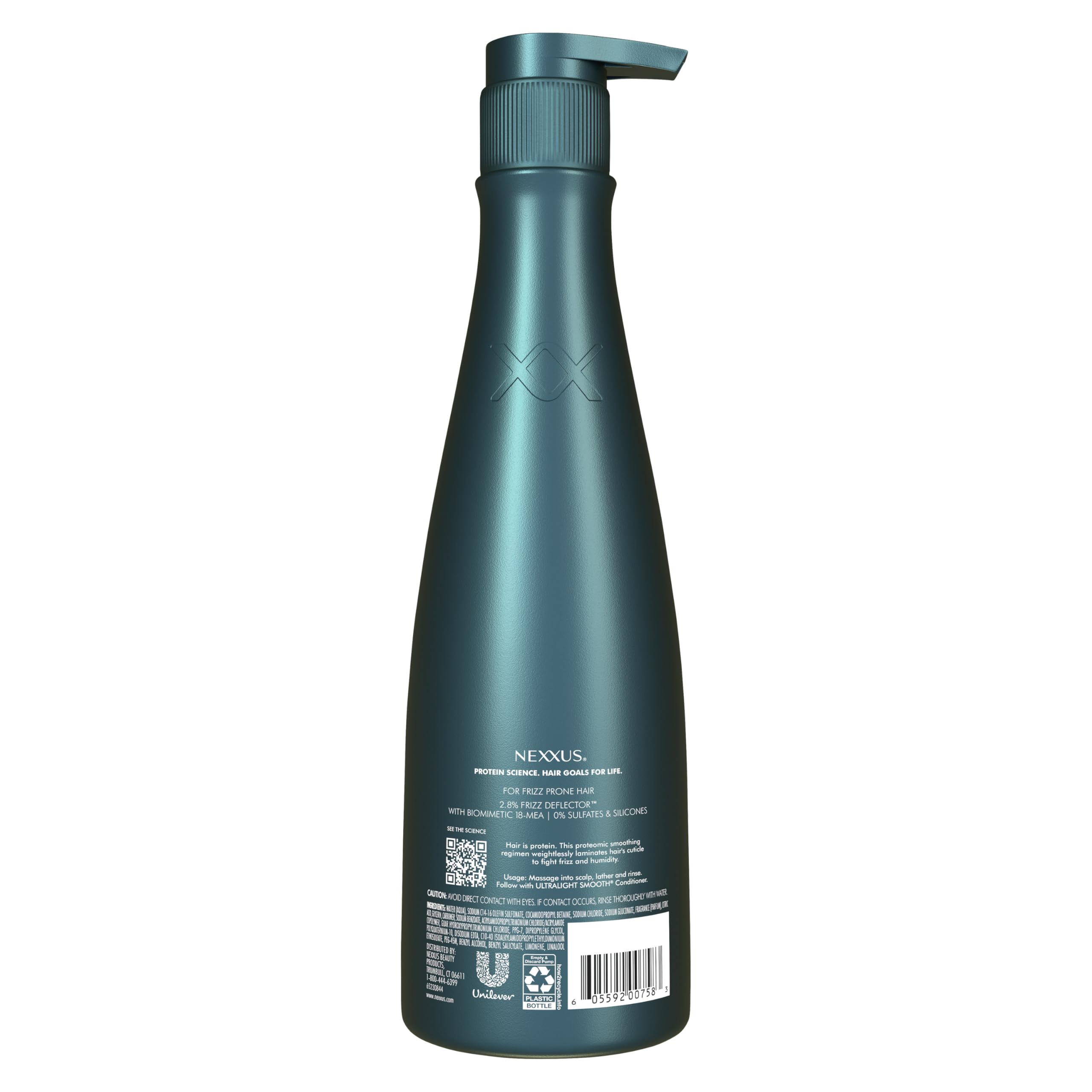 Nexxus Ultralight Smooth Shampoo — Weightless Frizz Defense for Dry, Frizzy Hair (13.5 fl oz)