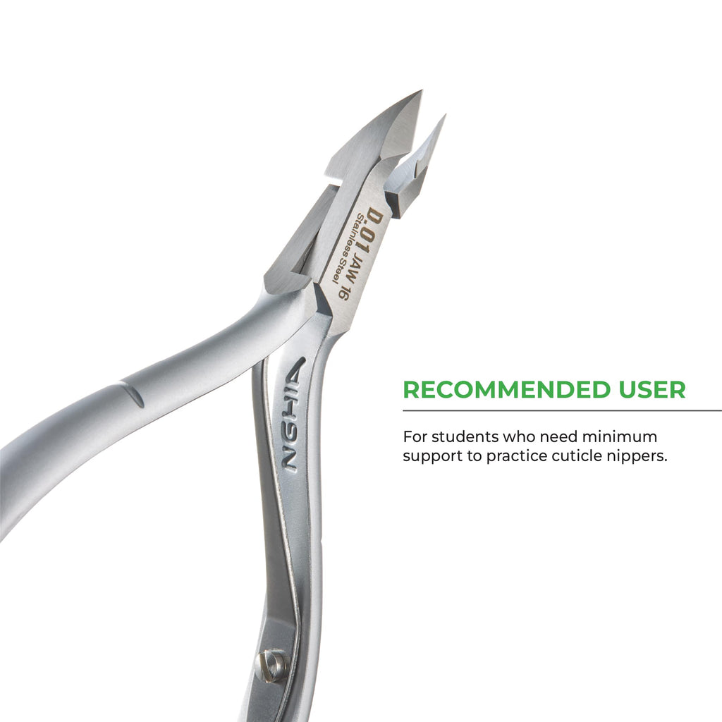 NGHIA Cuticle Nipper D-01 - Stainless Steel, Ergonomic Nail Care Tool