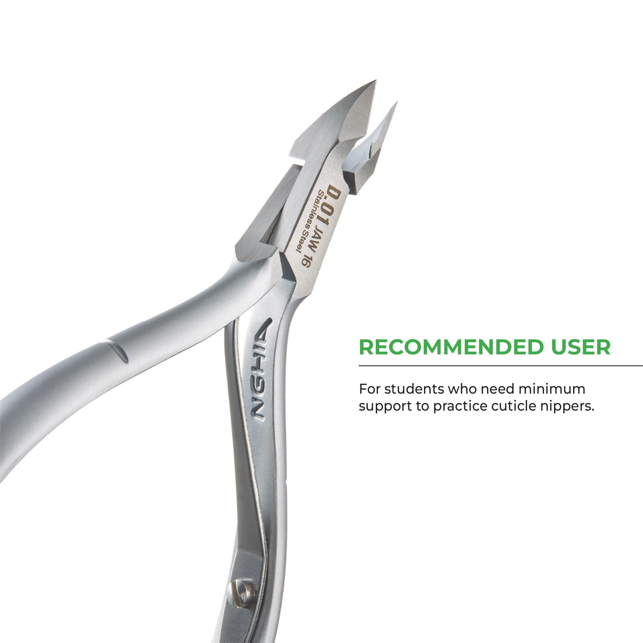 NGHIA Cuticle Nipper D-01 - Stainless Steel, Ergonomic Nail Care Tool
