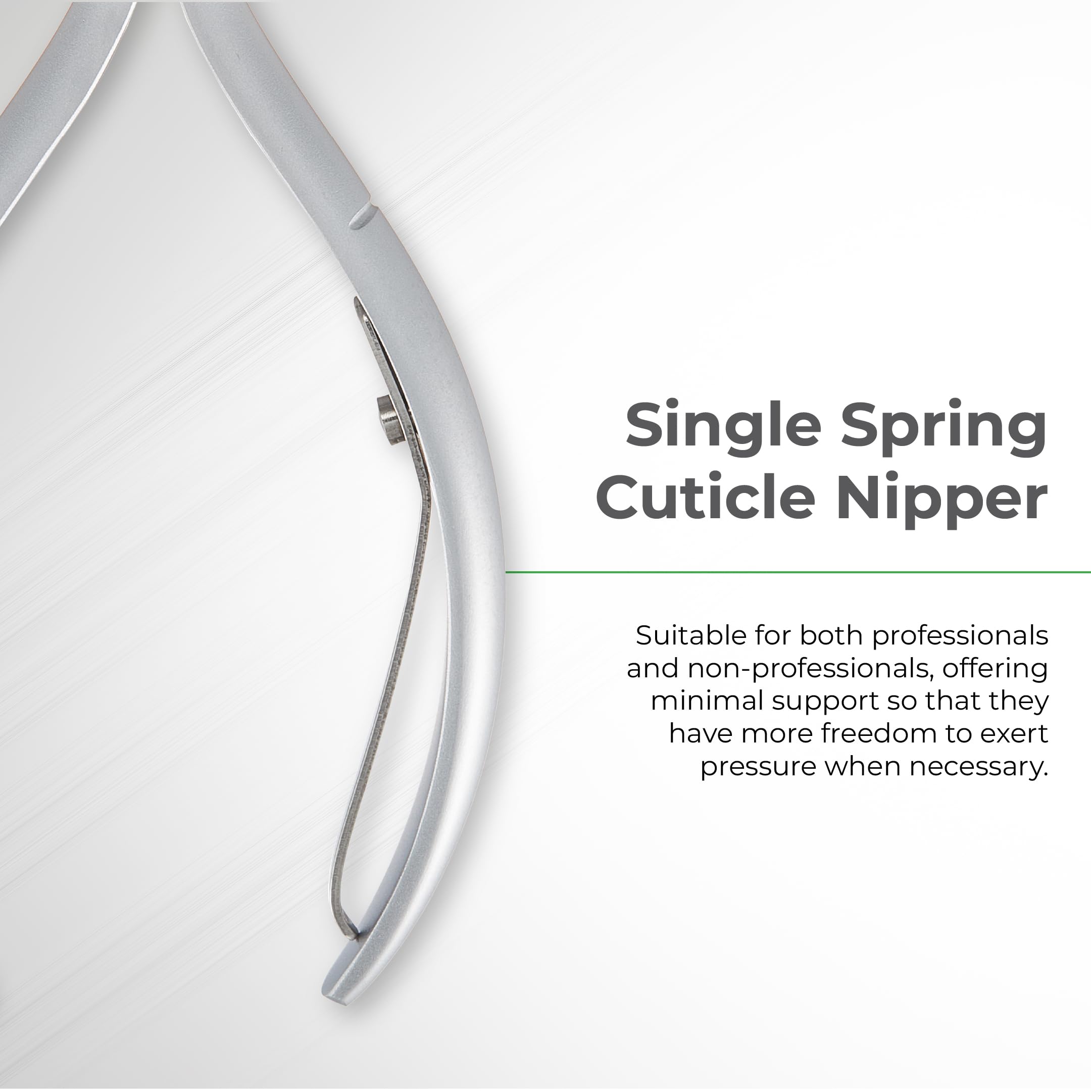 NGHIA Cuticle Nipper D-01 - Stainless Steel, Ergonomic Nail Care Tool