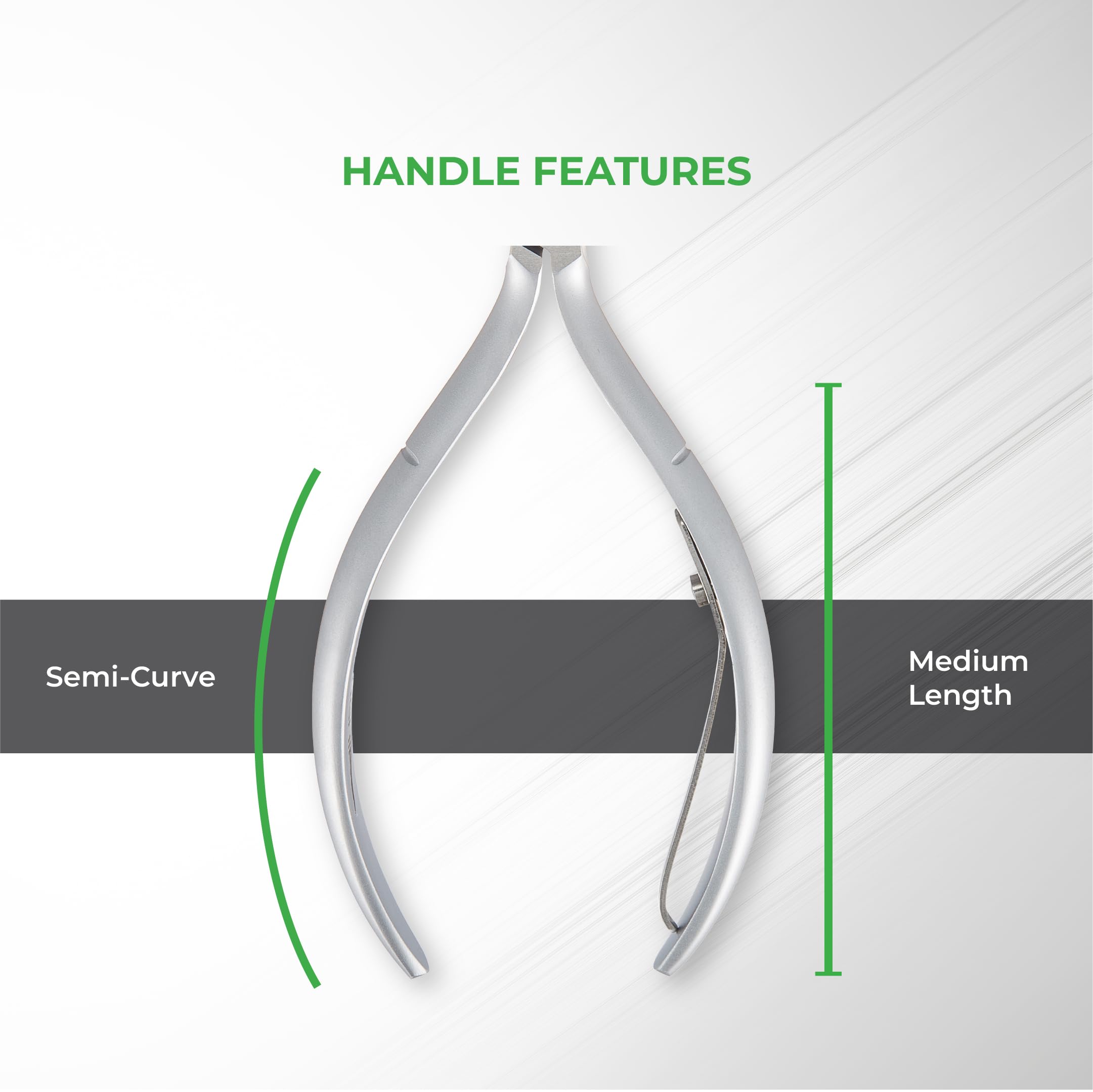 NGHIA Cuticle Nipper D-01 - Stainless Steel, Ergonomic Nail Care Tool