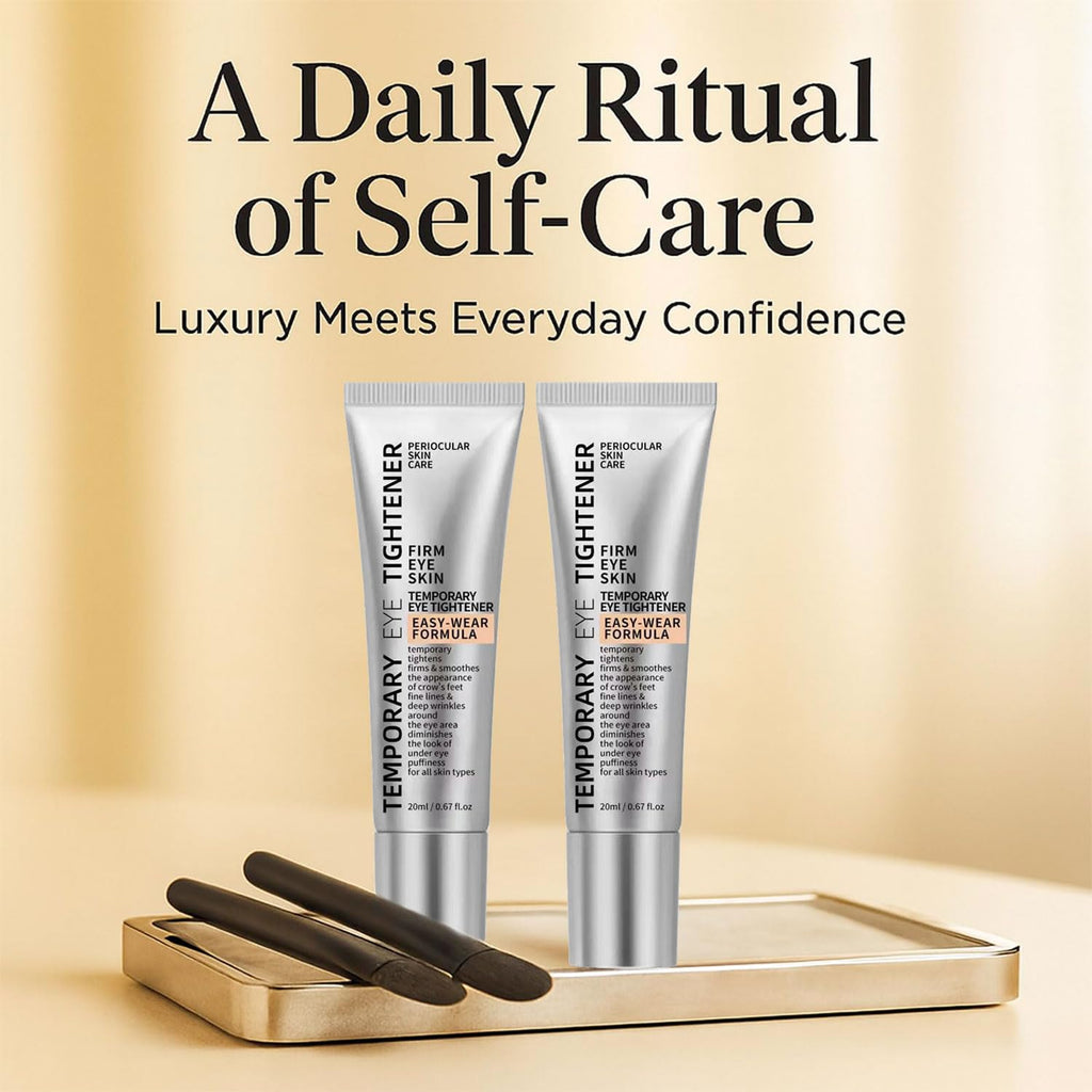 NGTPKY Perfection Eye Tightener Cream – 2PCS with 2 Brushes for Instant, Lightweight Firming