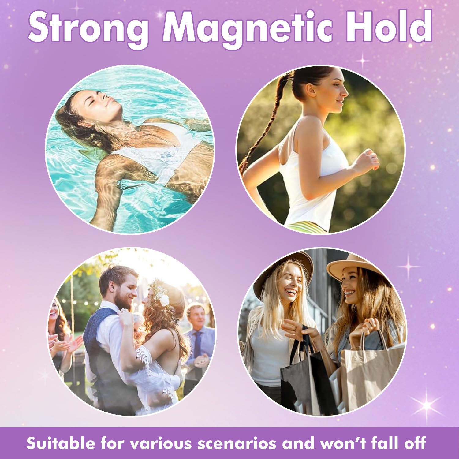 Hunnyfit Magnetic Lashes by NGWDBA | Reusable Magnetic Eyelashes with Applicator