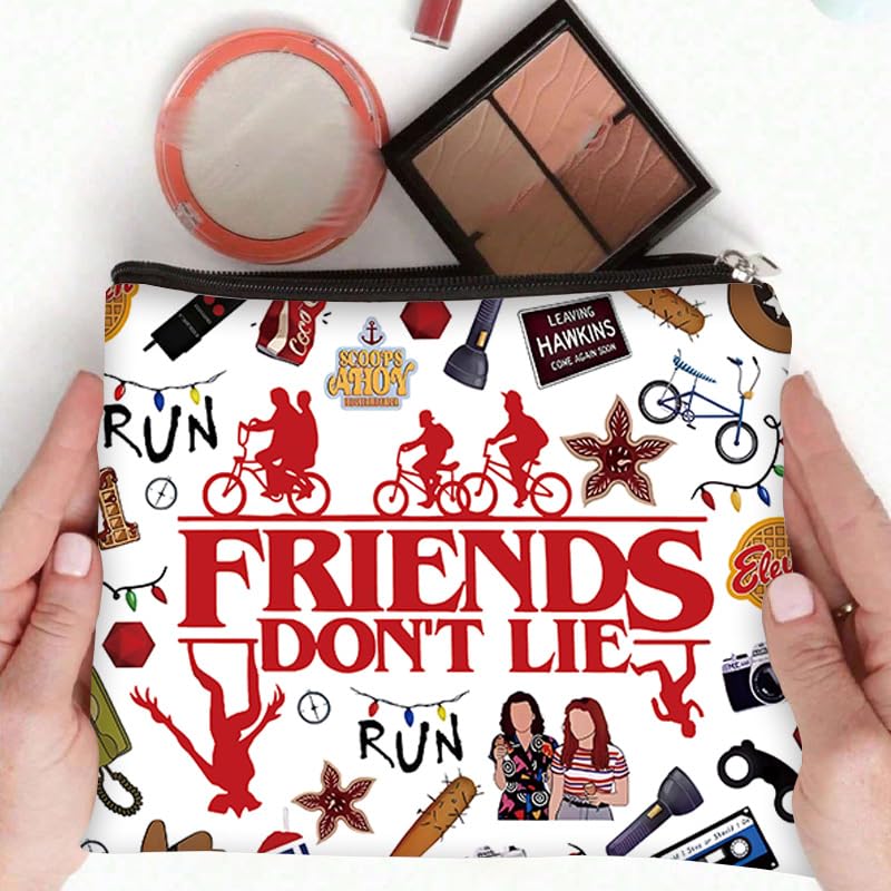 Niarezom Stranger TV Makeup Bag – Movie Theme Cosmetic Bag for Travel