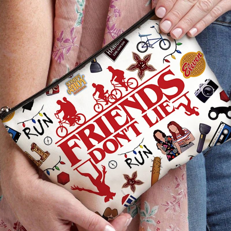 Niarezom Stranger TV Makeup Bag – Movie Theme Cosmetic Bag for Travel